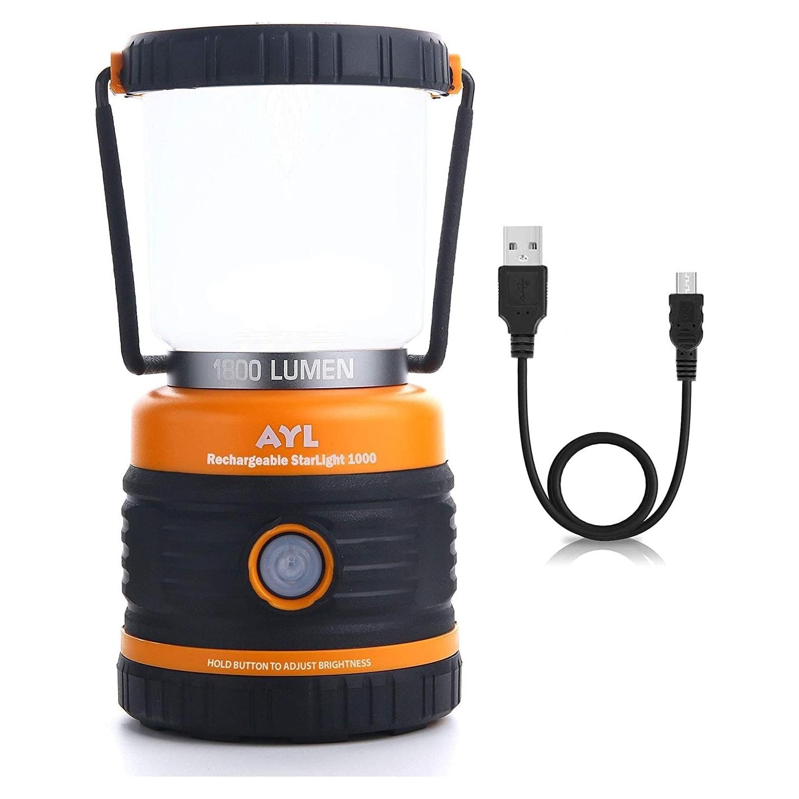 Linterna LED AYL SLR1000 1800 Lúmenes 4 Modos Recargable