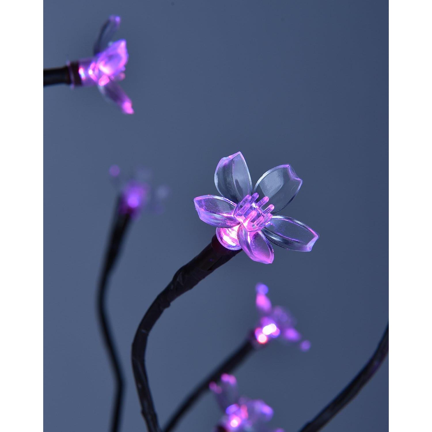 LIGHTSHARE Bonsai Cerezo 45.72 cm 48 Luces LED RGB Control Remoto