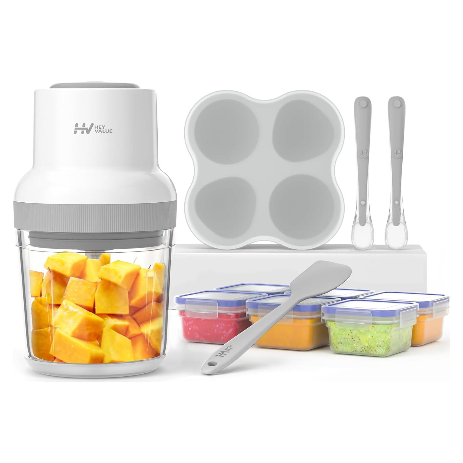 Procesador de Alimentos para Bebés HEYVALUE 13 en 1 Gris