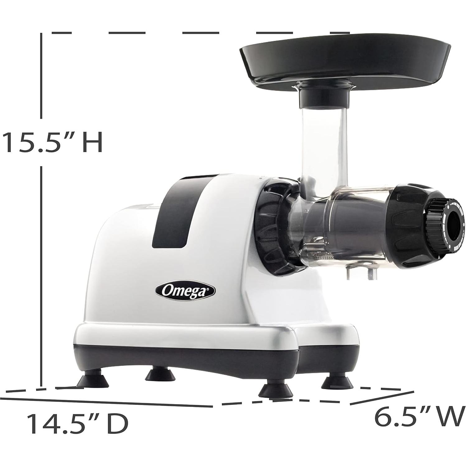 Extractor de Jugo Masticador Omega MM900HDS 200W Plata