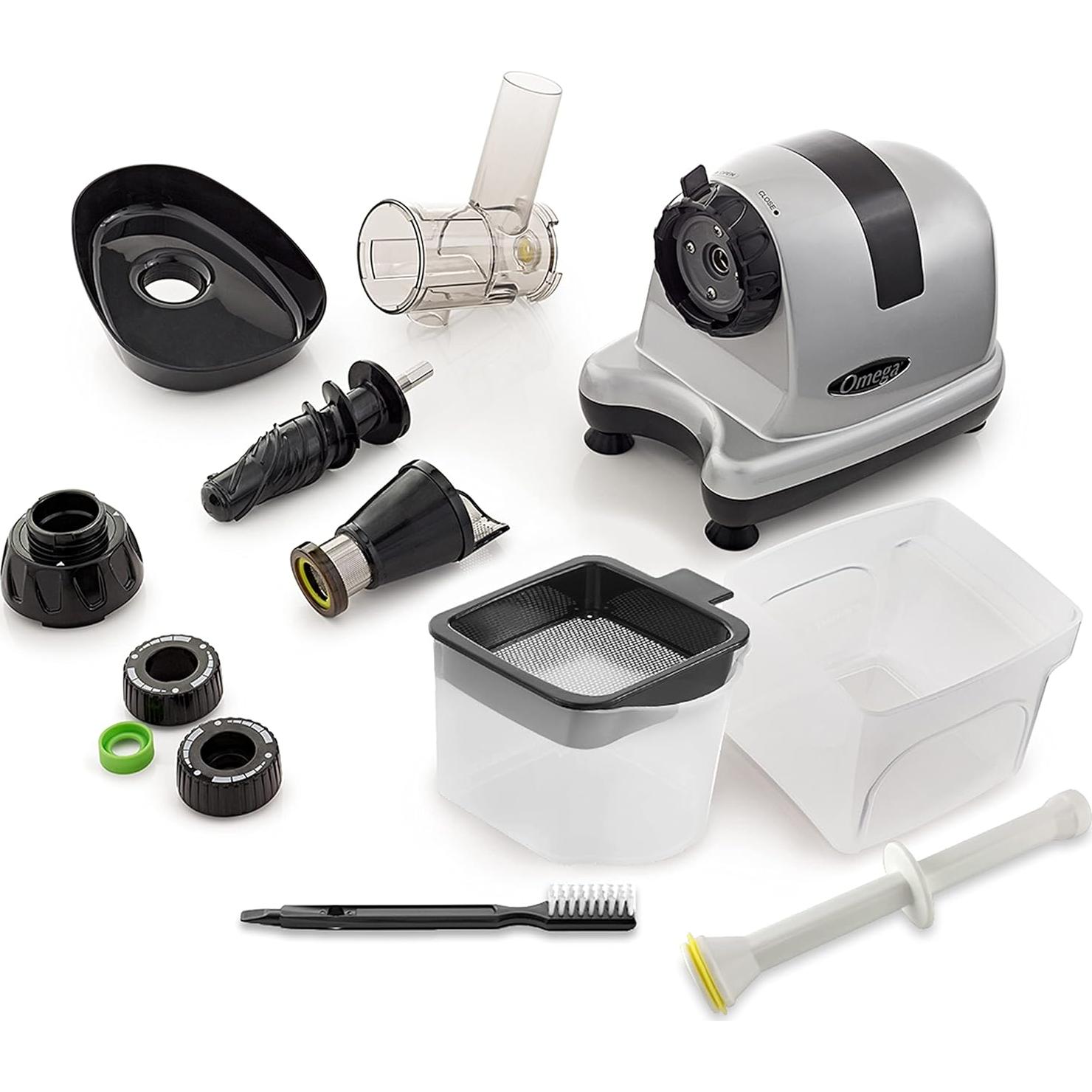 Extractor de Jugo Masticador Omega MM900HDS 200W Plata
