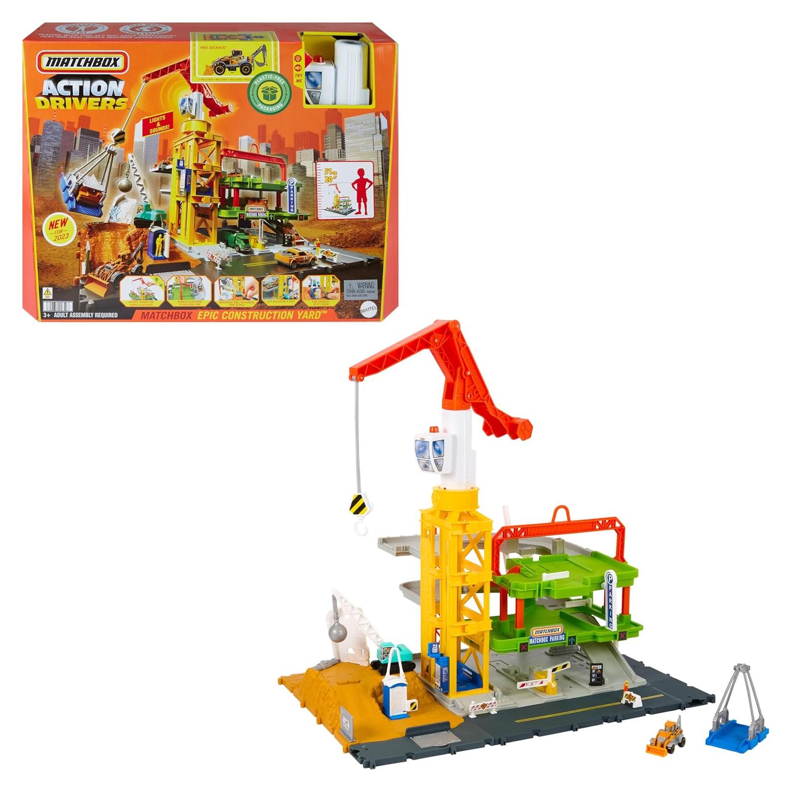 Coches de Juguete Matchbox Epic Construction Yard 50,8 cm