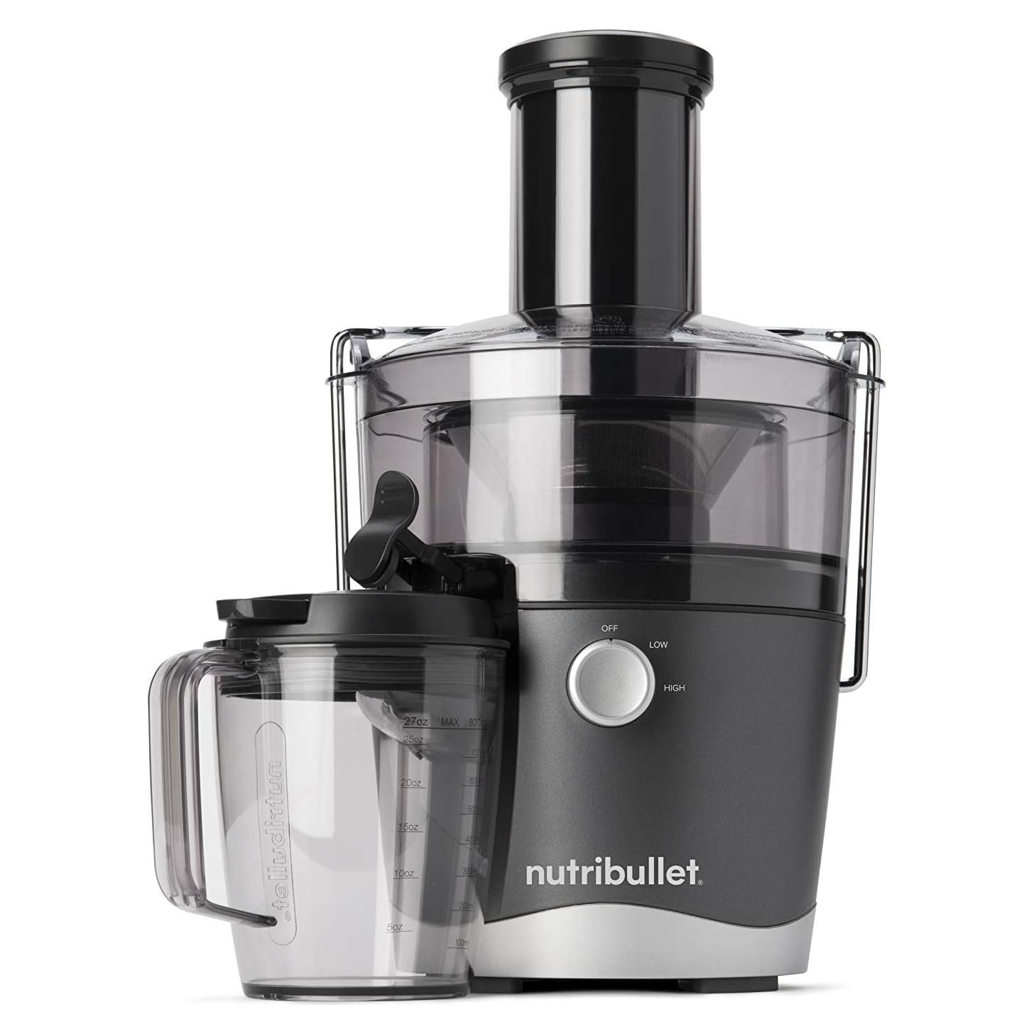 Extractor de Jugo NutriBullet 800W 1.5L Doble Velocidad Gris