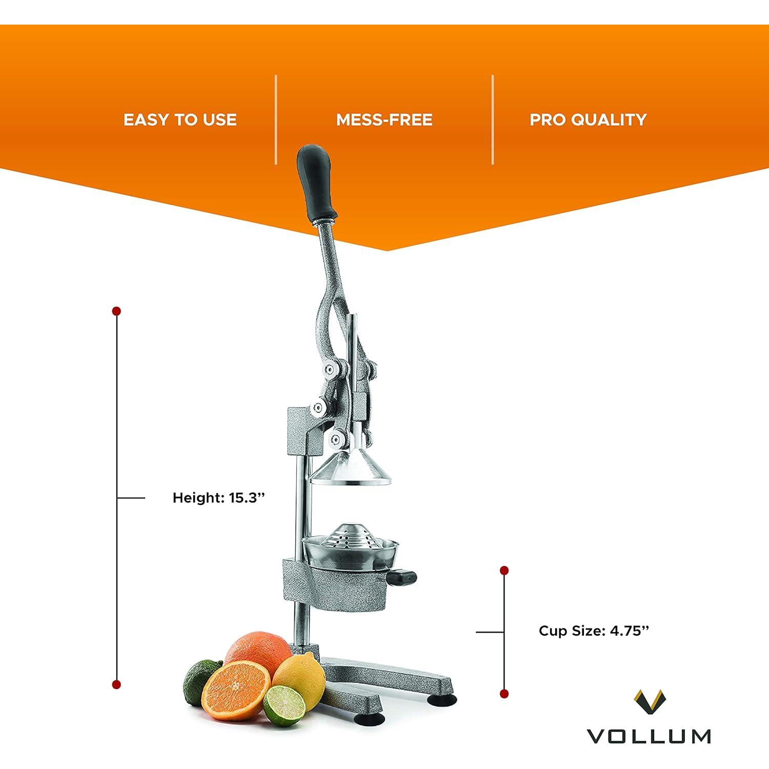 Exprimidor Manual Vollum 38 cm Acero Inoxidable Gris