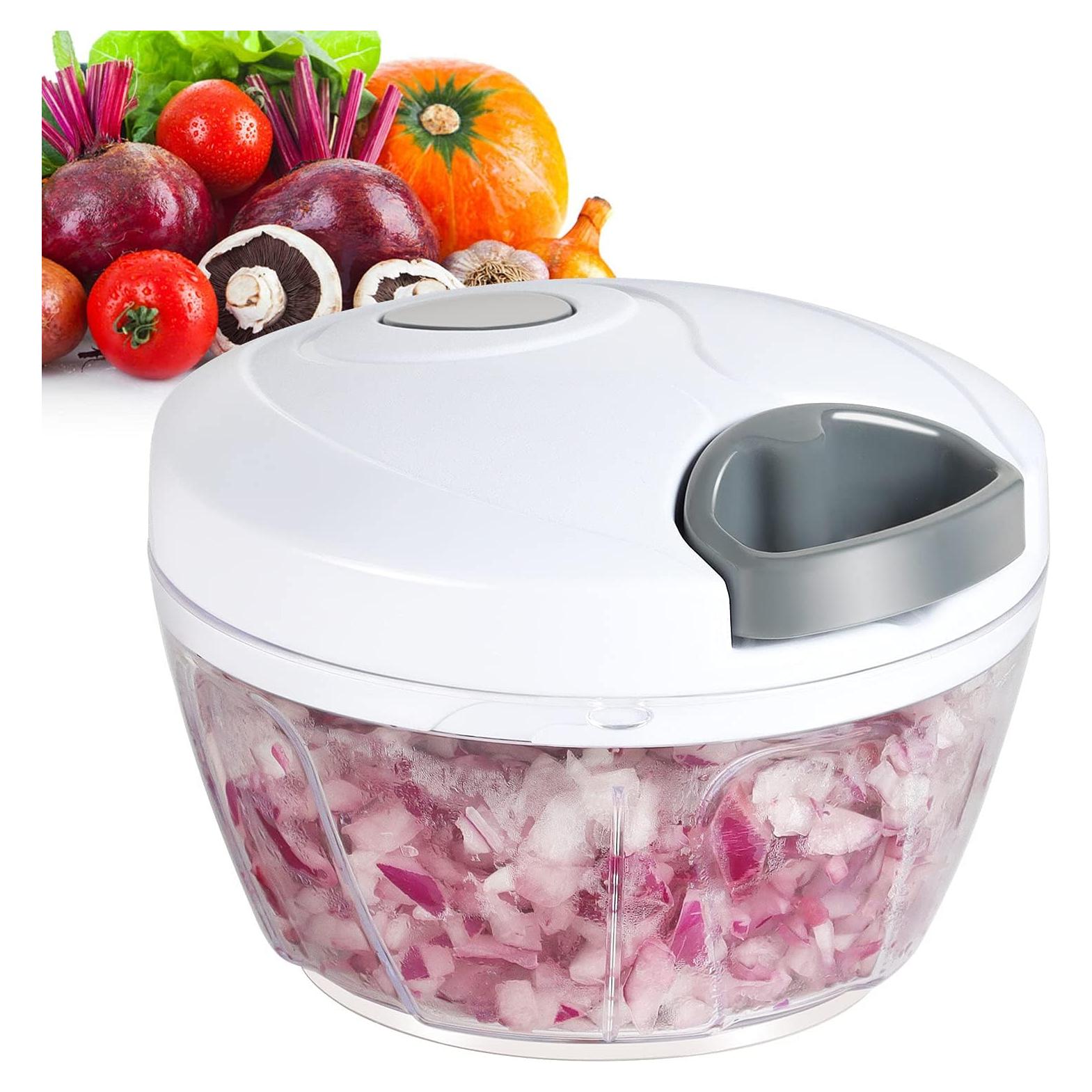 Picador de Alimentos Manual Ourokhome 500 ml Blanco