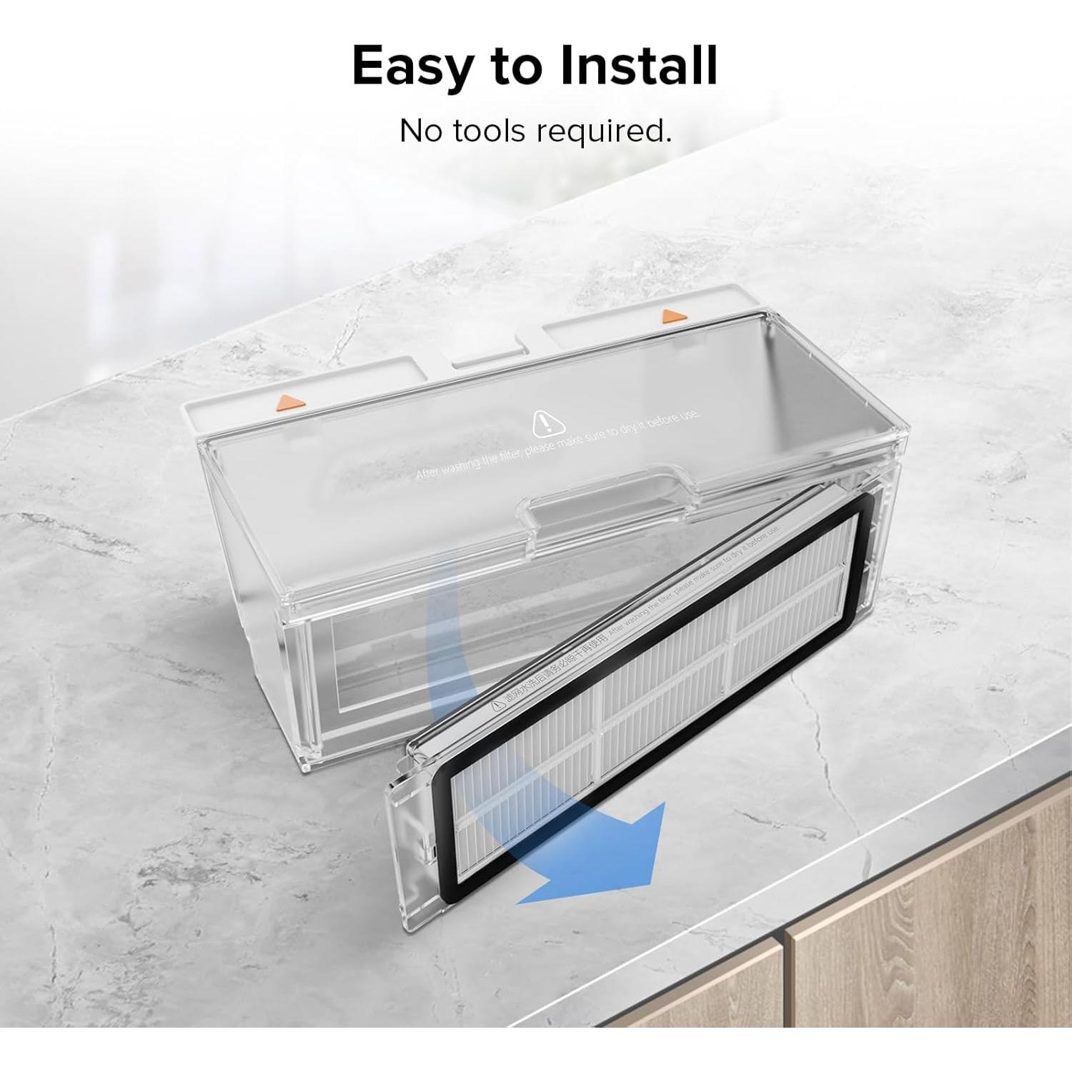 Filtro Lavable Roborock 2 Piezas para Aspiradoras Robot