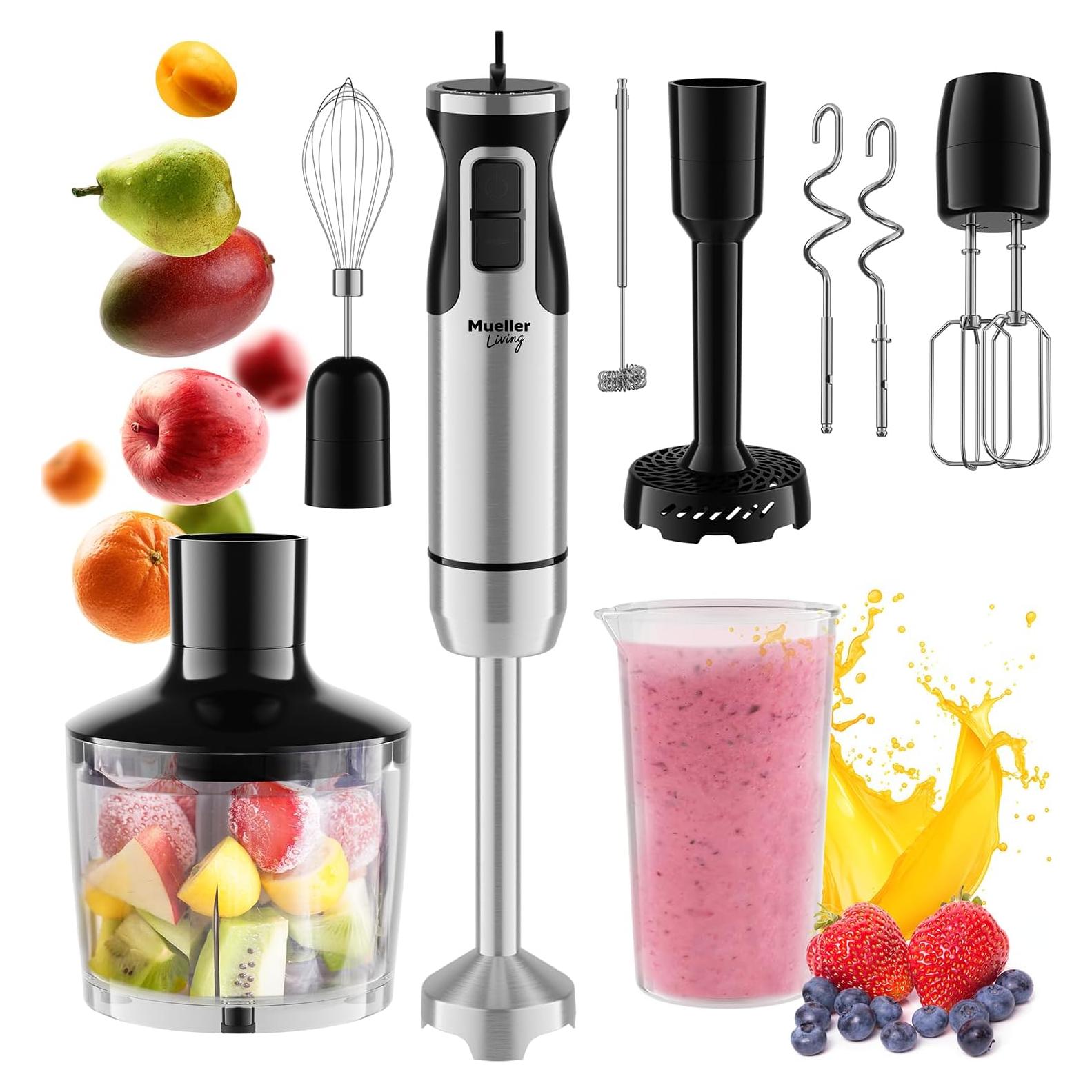 Batidora de Inmersión Mueller 8 Velocidades 7 Accesorios