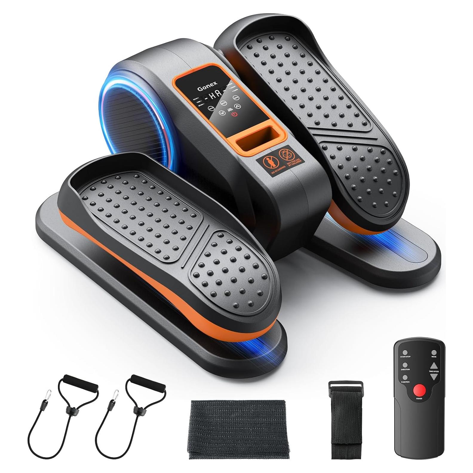 Gonex Máquina Elíptica Bajo Escritorio para Personas Mayores 16 Velocidades