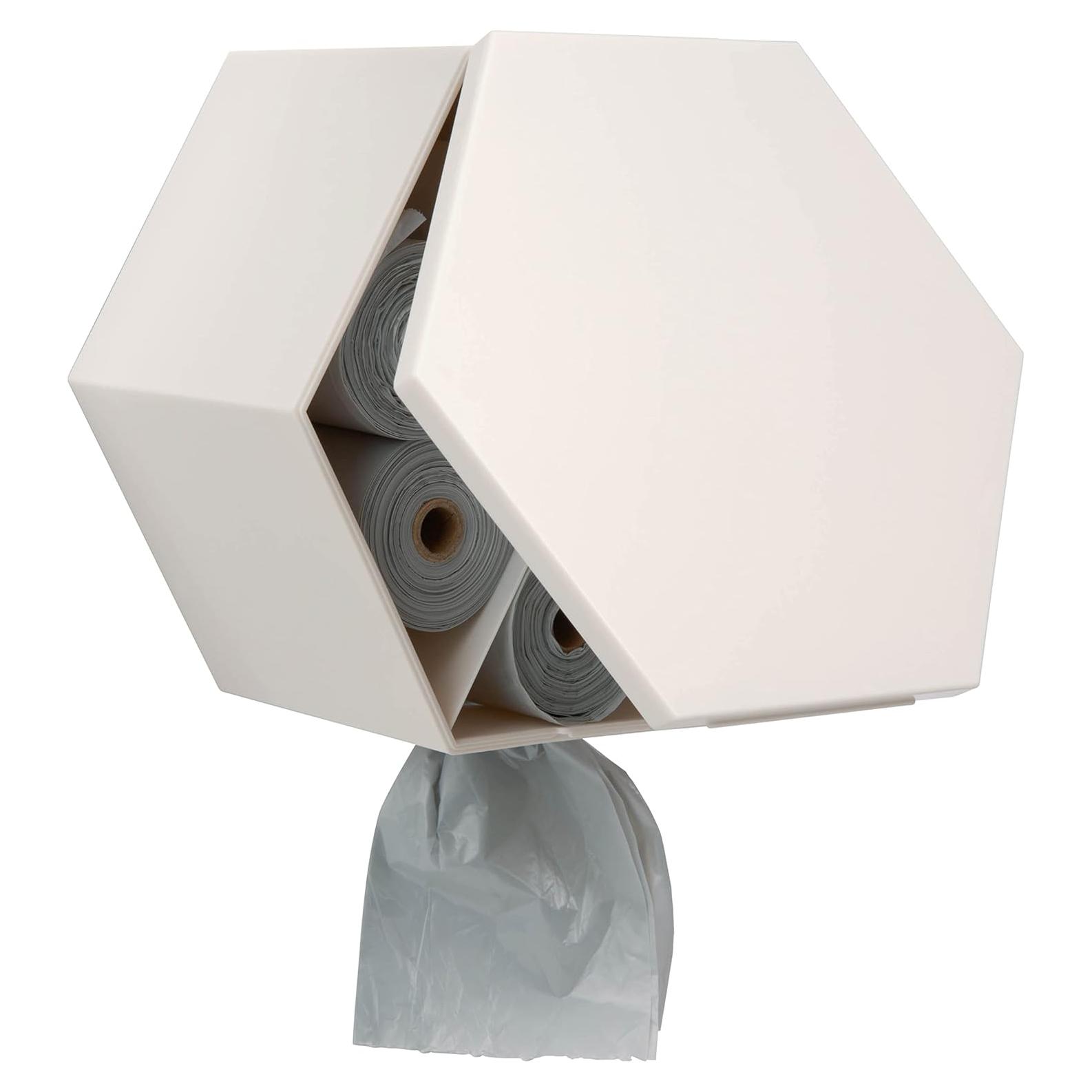 Dispensador de bolsas para excrementos Leash Boss blanco