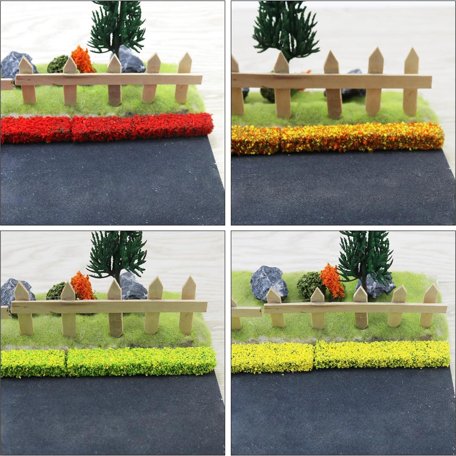 Woohome 7 Tiras Arbustos Miniatura Coloridos para Paisaje DIY