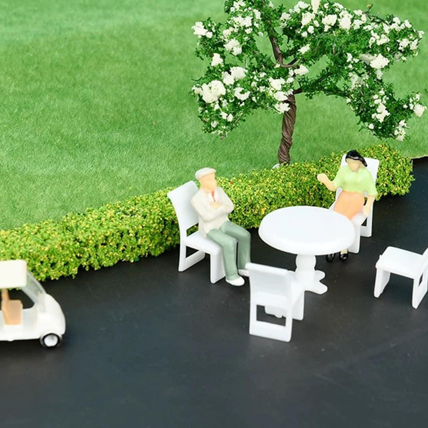 Woohome 7 Tiras Arbustos Miniatura Coloridos para Paisaje DIY