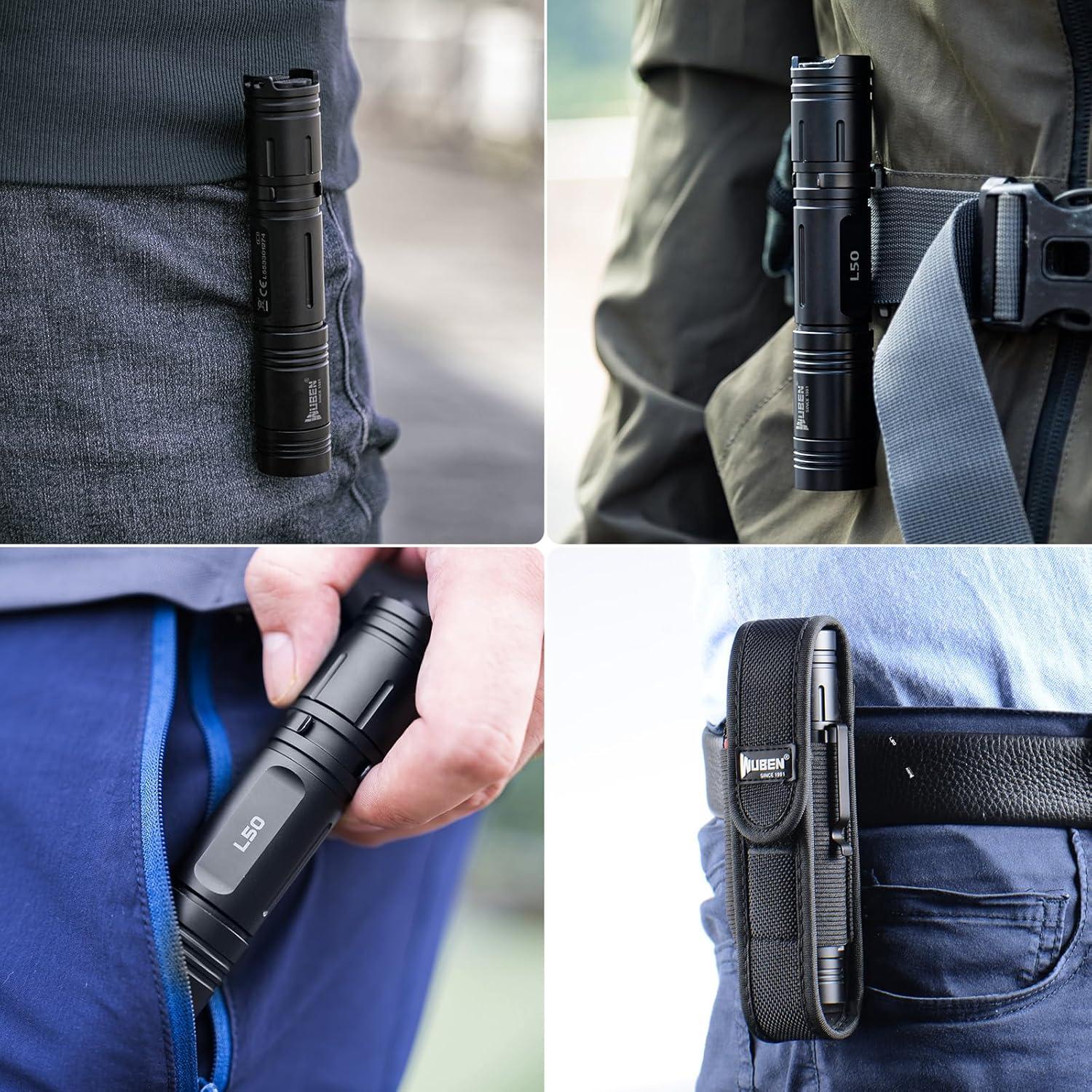 Linterna Recargable WUBEN L50 LED 1200 Lúmenes IP68 Compacta