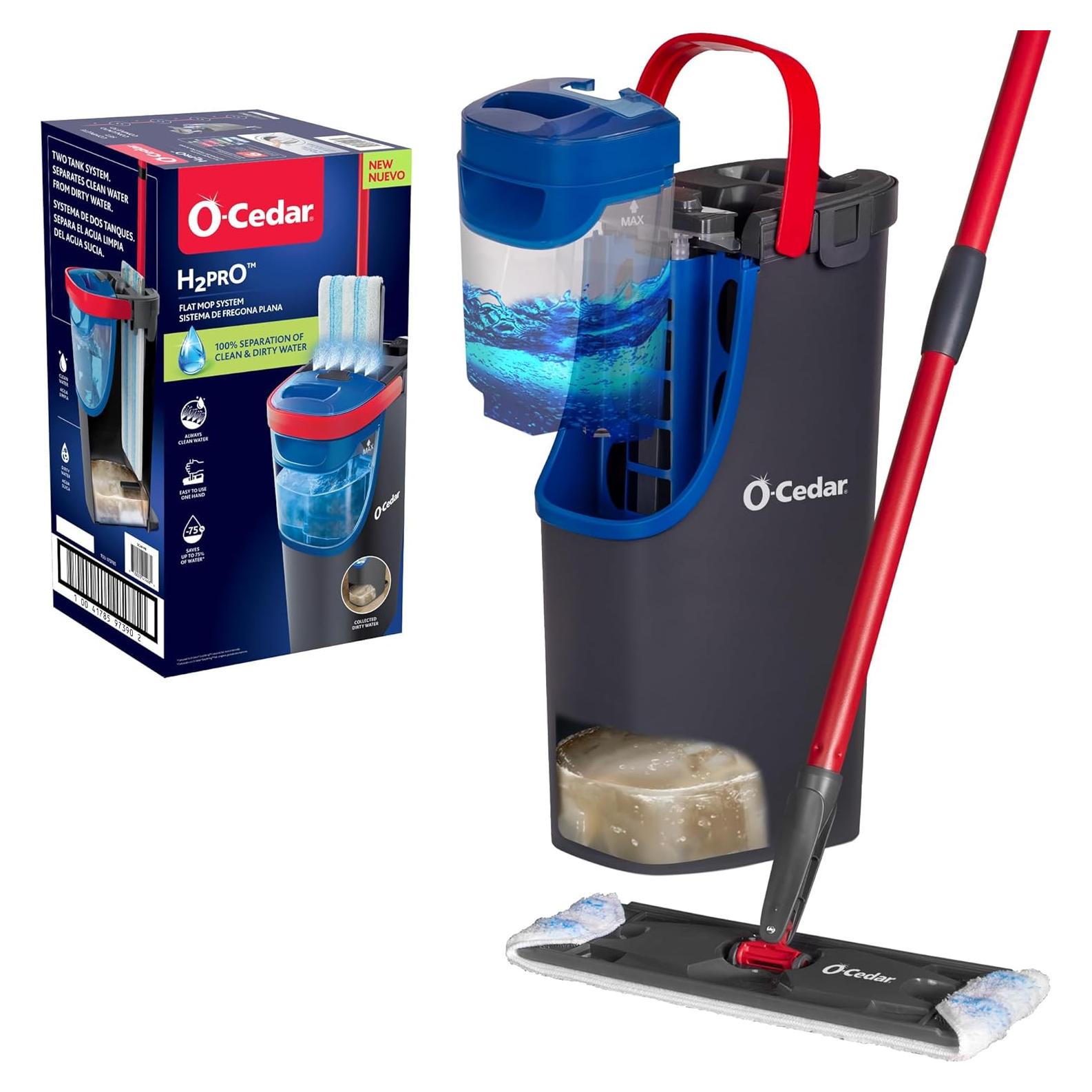 Sistema de Mopas Planas O-Cedar H2PrO | Limpieza Eficiente y Compacta