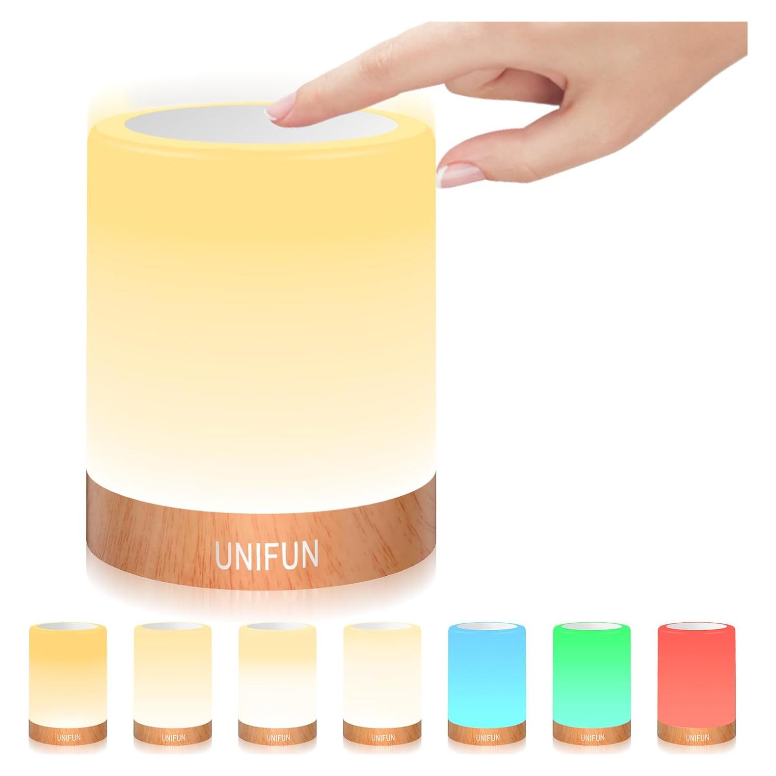 Luz Nocturna Táctil UNIFUN con Batería Recargable 2800K-3100K