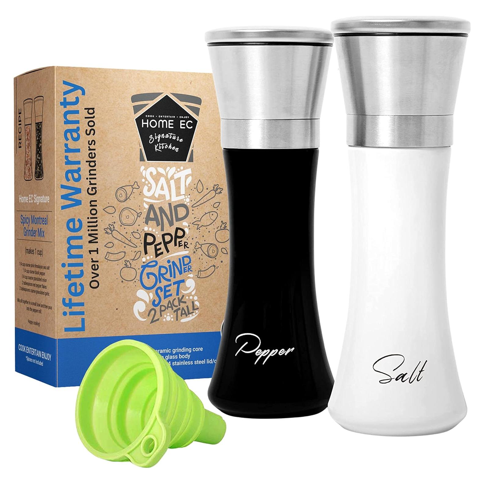 Juego de Molinillos de Sal y Pimienta HOME EC 2pk Acero Inoxidable