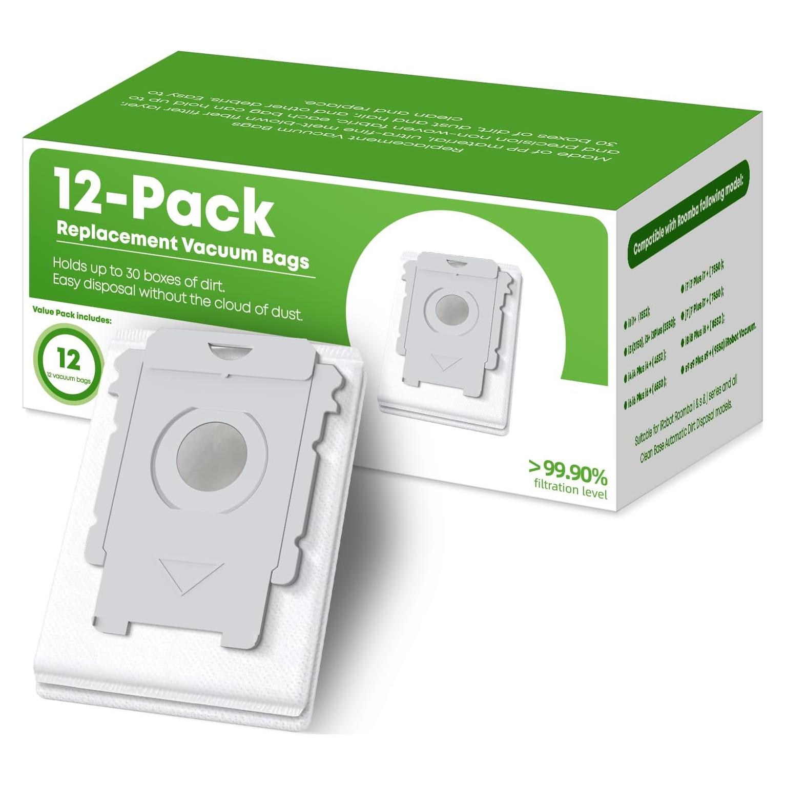 Bolsas de Reemplazo VBN para Aspiradora Roomba - 12 Pzas