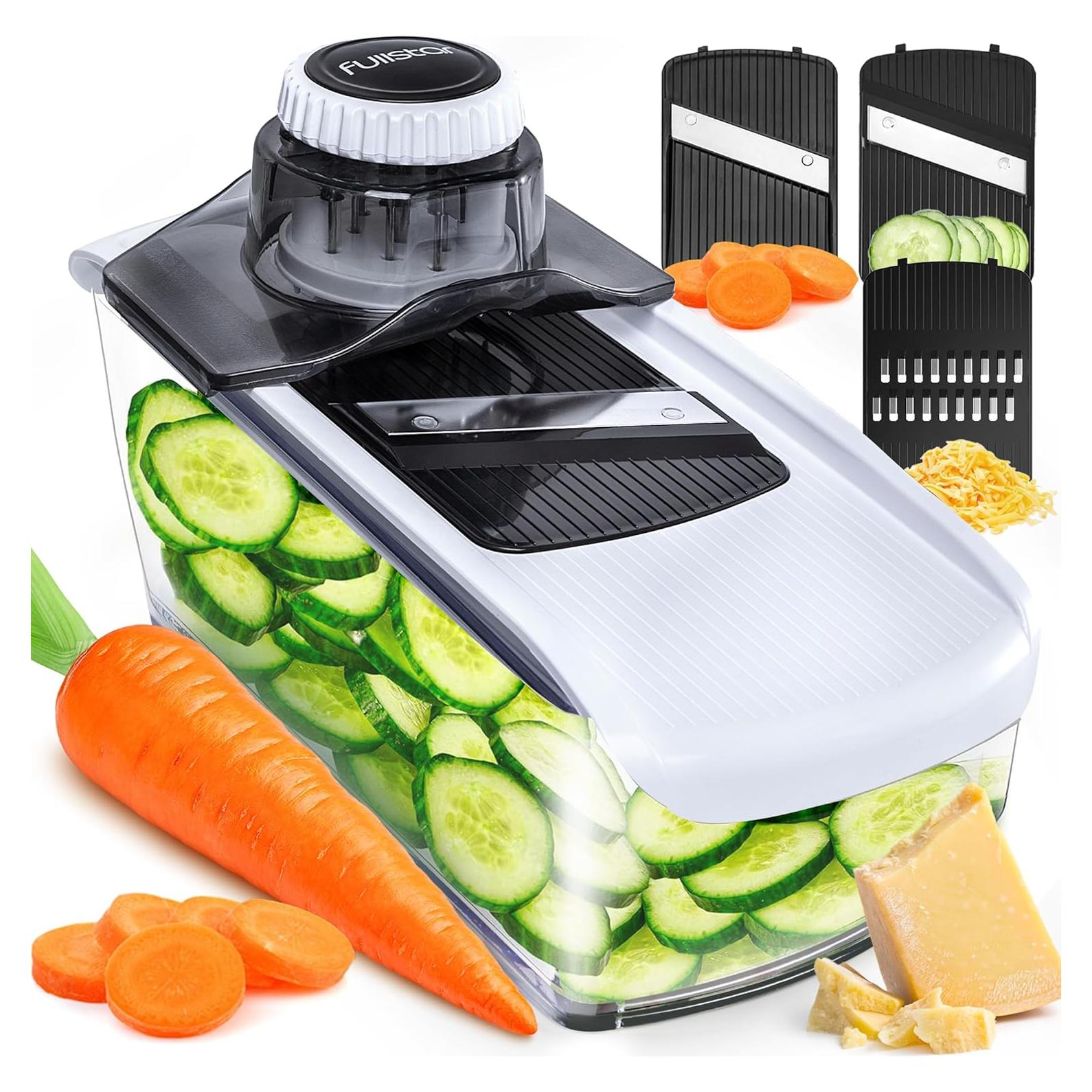 Cortador Mandolina 3 en 1 Fullstar Blanco - Acero Inoxidable