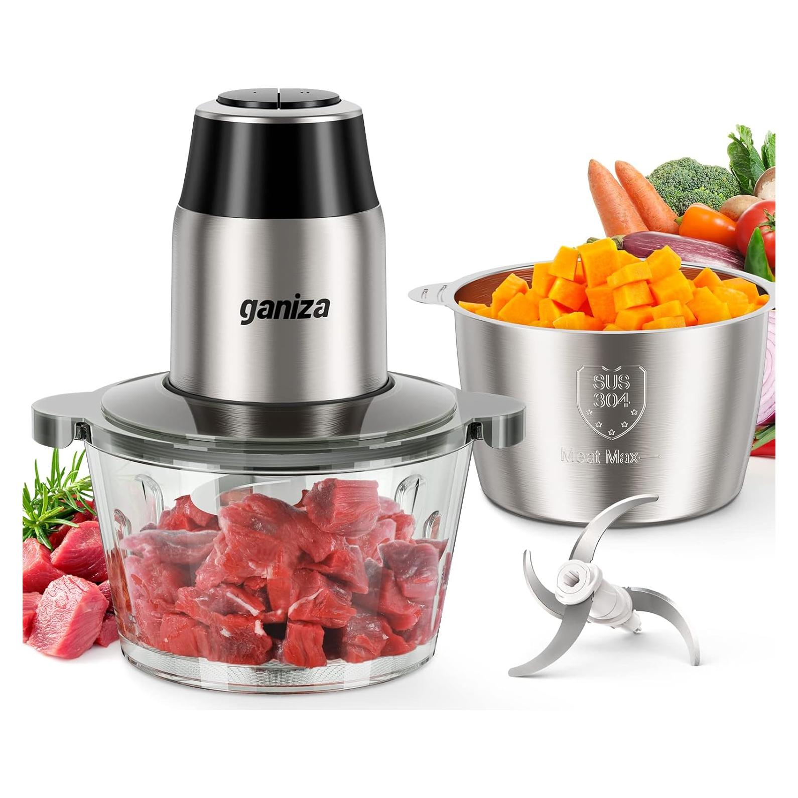 Procesador de Alimentos Ganiza GC10 450W 2 Cuencos 3.6L