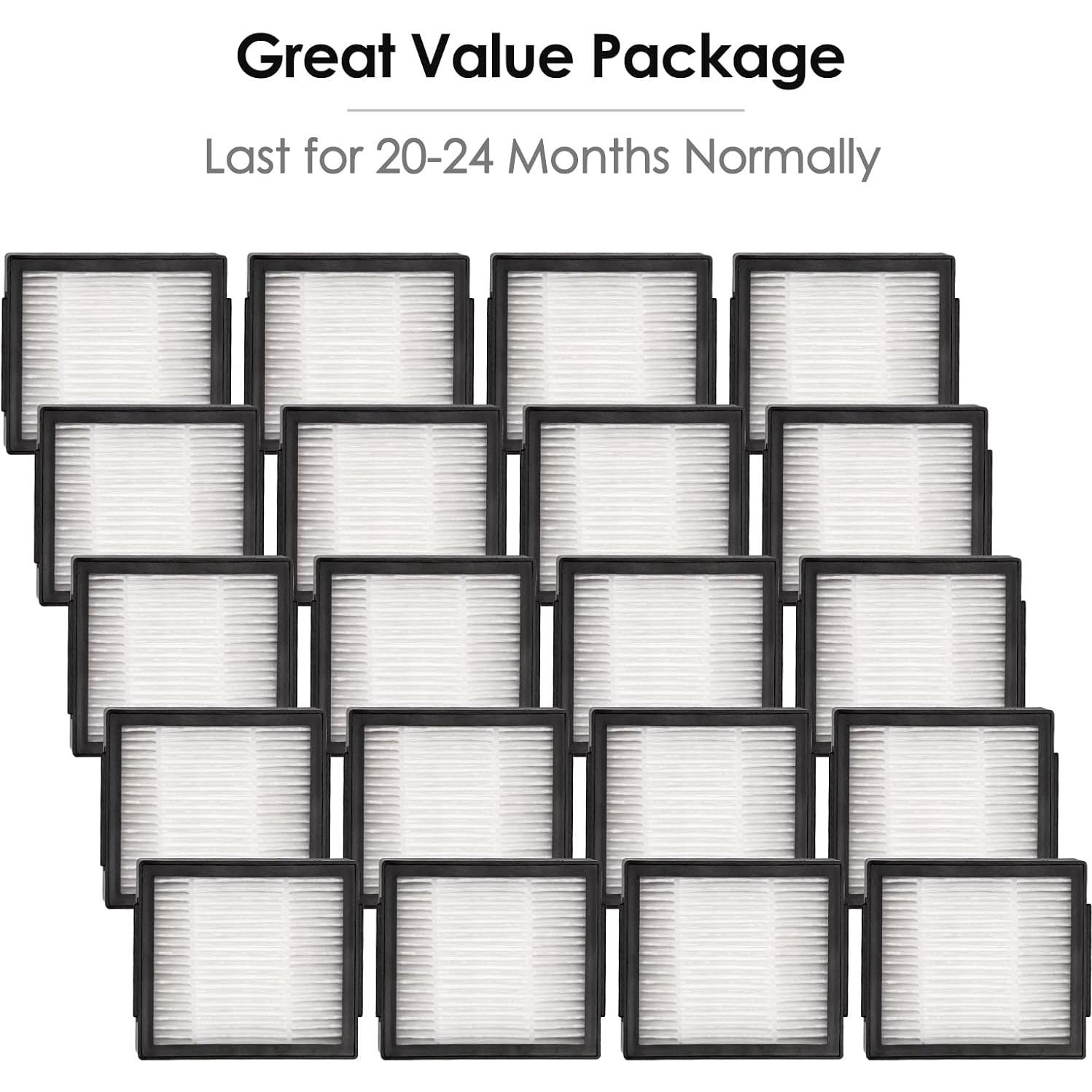 20 Filtros HEPA CHAIN PEAK para iRobot Roomba J7+/J9+/10 Max
