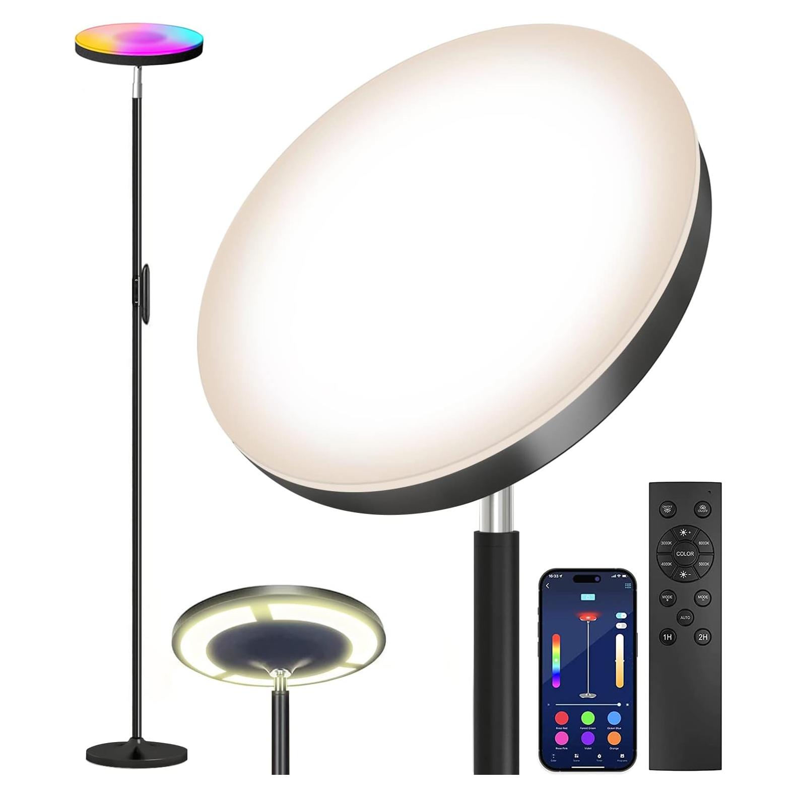 Lámpara de Pie LED Keepsmile KS-2-APP RGB 36W Regulable