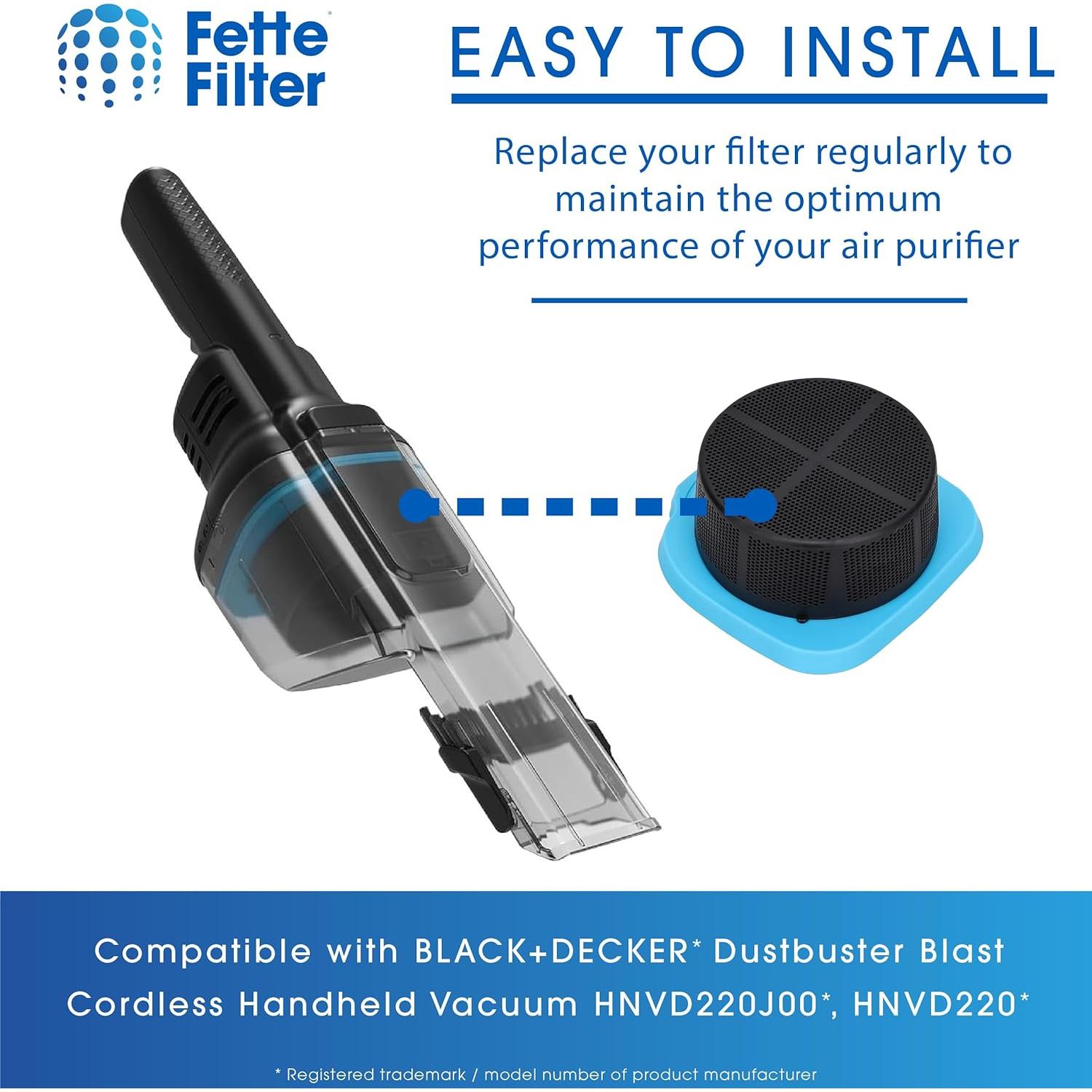 Filtros de Reemplazo Fette Filter HNVDF10 para Aspiradora BLACK+DECKER