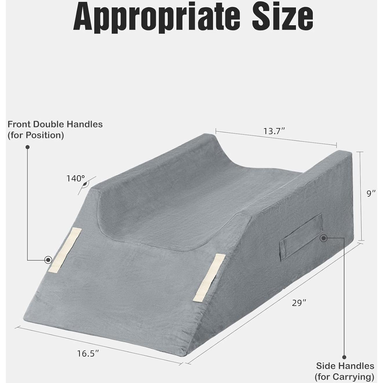 Almohada Doble Cuña LightEase para Elevación de Piernas 76x46cm