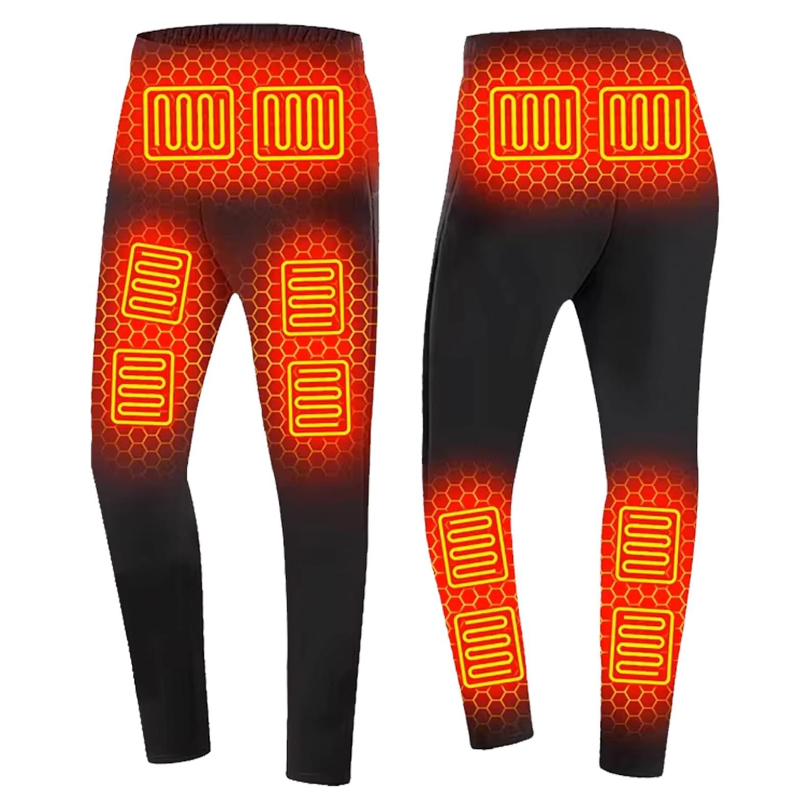 Pantalones Térmicos Calentados Iooellix para Hombres - 3 Niveles de Calor