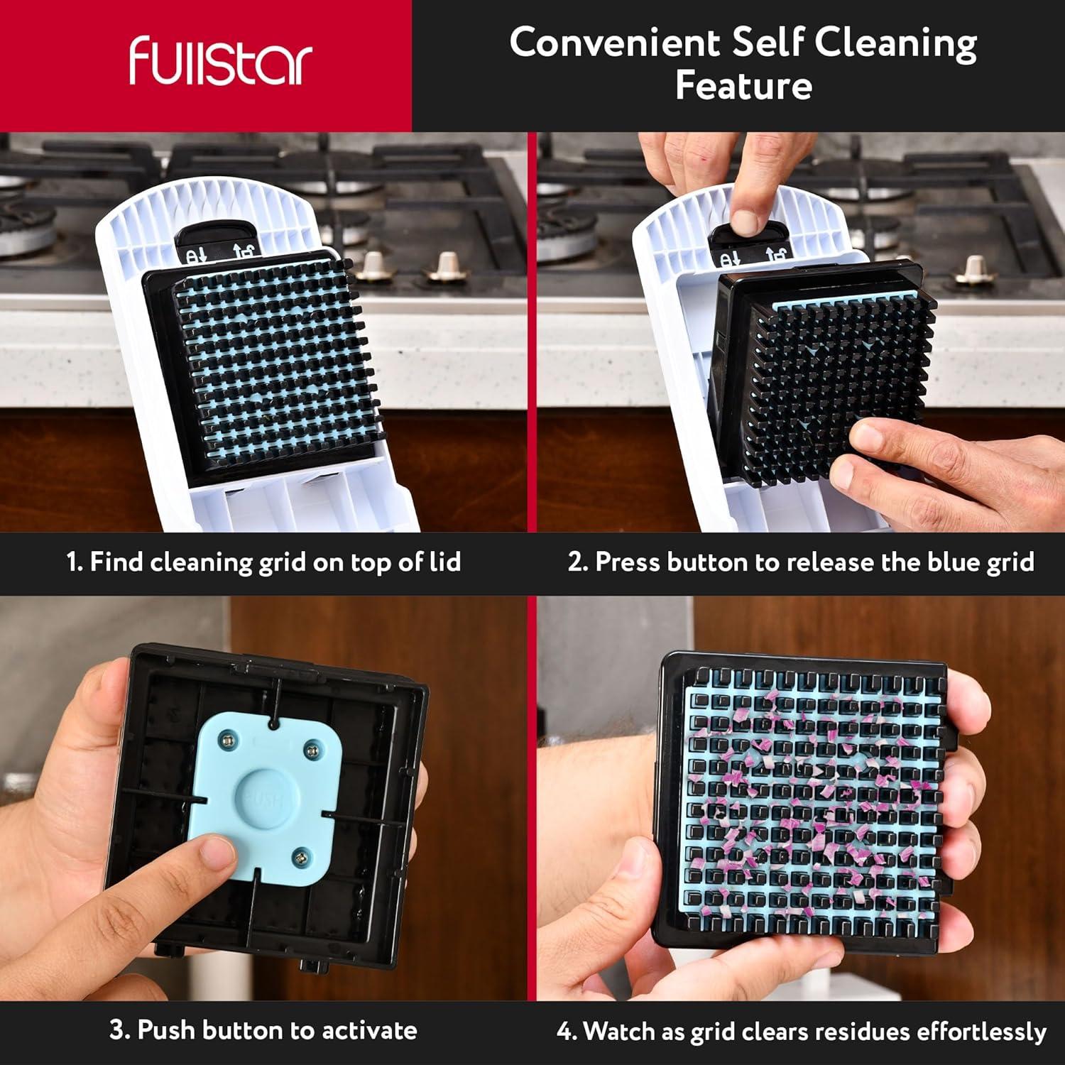 Cortador de Verduras Fullstar 8 en 1 Blanco - Acero Inoxidable