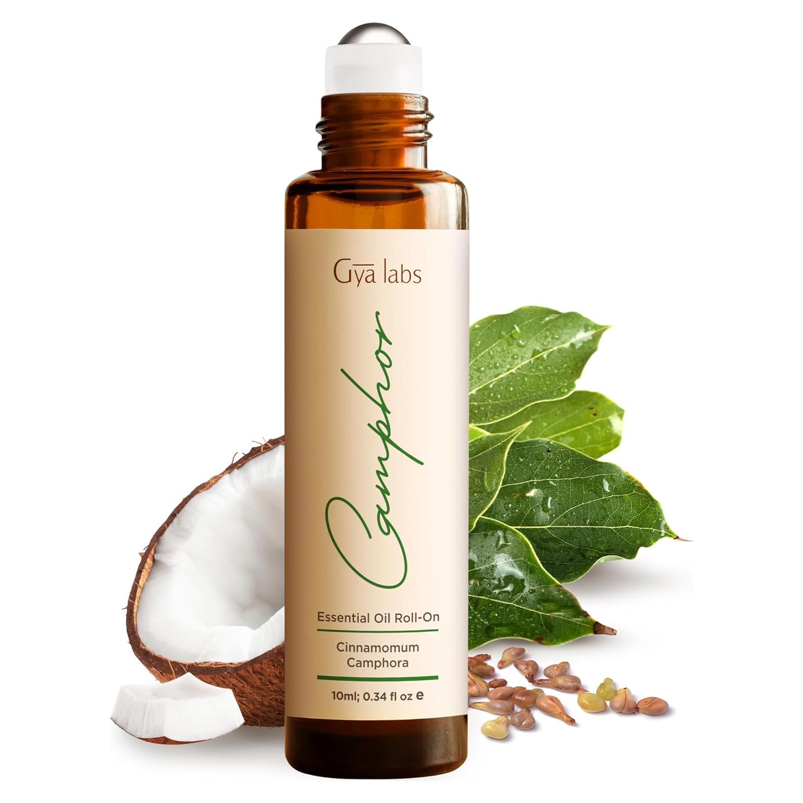 Gya Labs Aceite Esencial de Alcanfor Roll On 10 ml - Aromaterapia