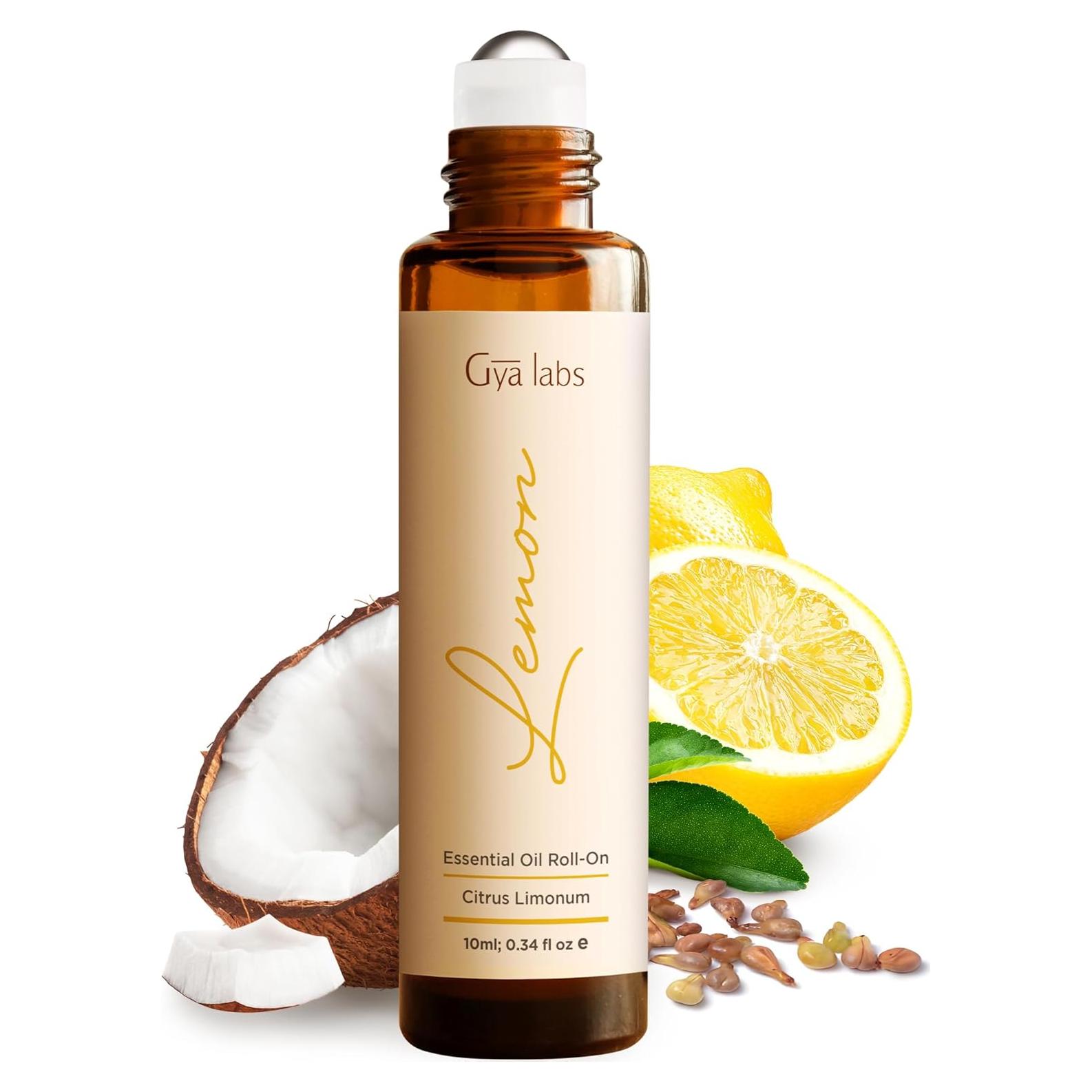 Gya Labs Aceite Esencial de Limón Roll On 10 ml - Aromaterapia