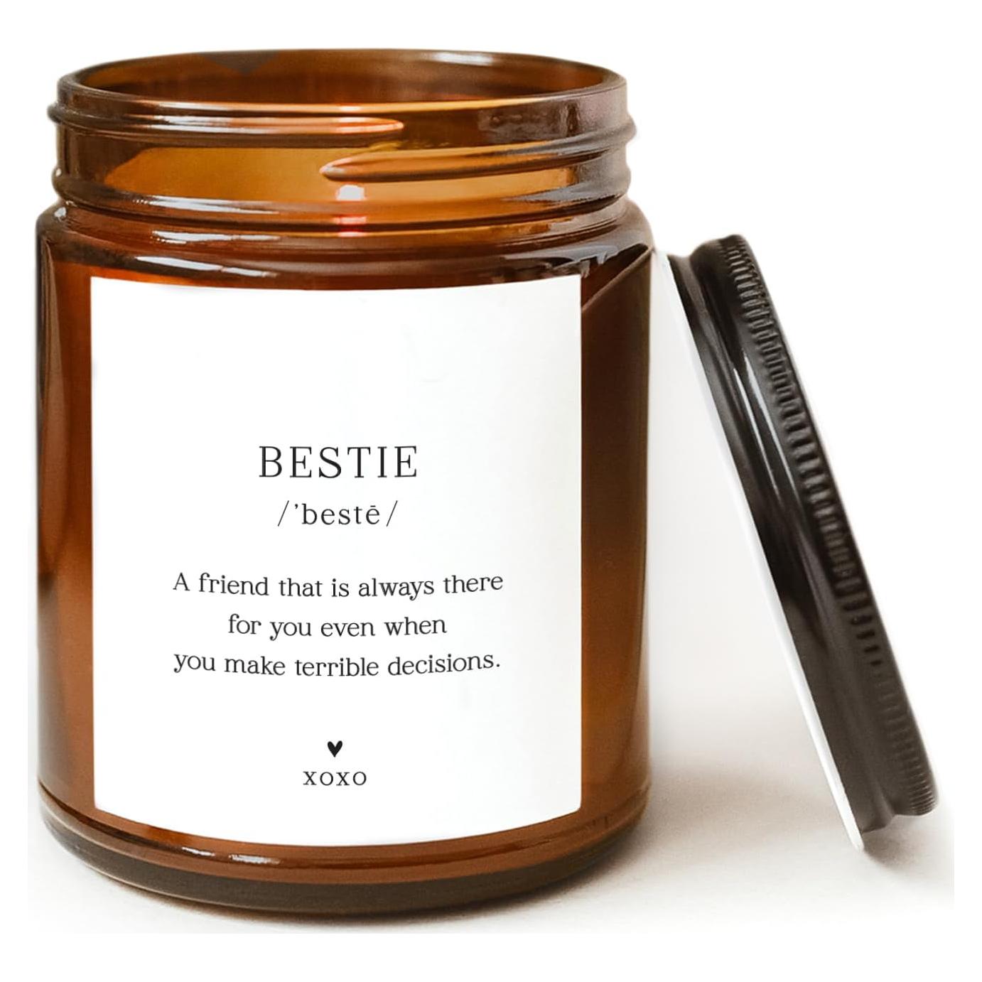 Vela aromática ThreeKin Bestie 9oz lavanda 100% soya