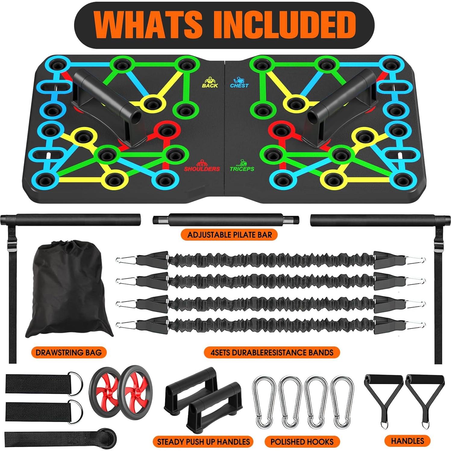 Tabla de Flexiones AERLANG Plegable 10 en 1 Verde Profesional