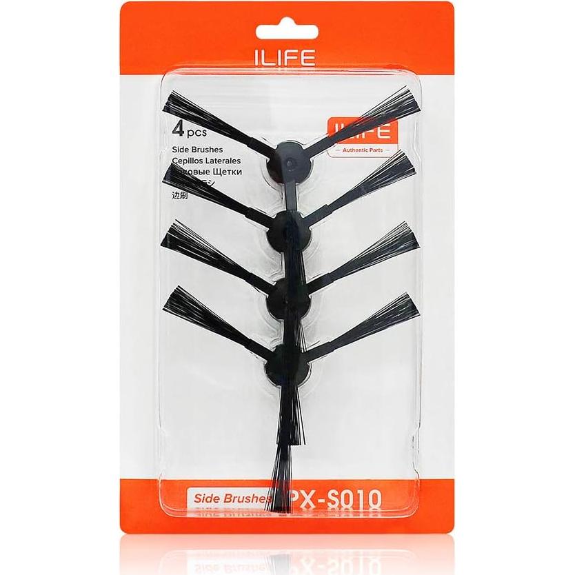ILIFE Replacement Side Brushes for A30 Pro/A12 Pro/V5s plus/V2/V9 Pro/V3s Pro Robot Vacuum, 4 Pack Included, PX-S010