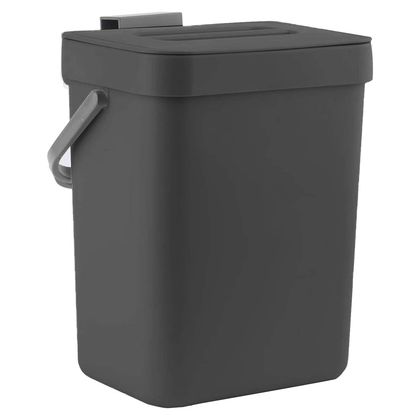 Cubo de Basura Compacto LALASTAR 3L Negro para Escritorio
