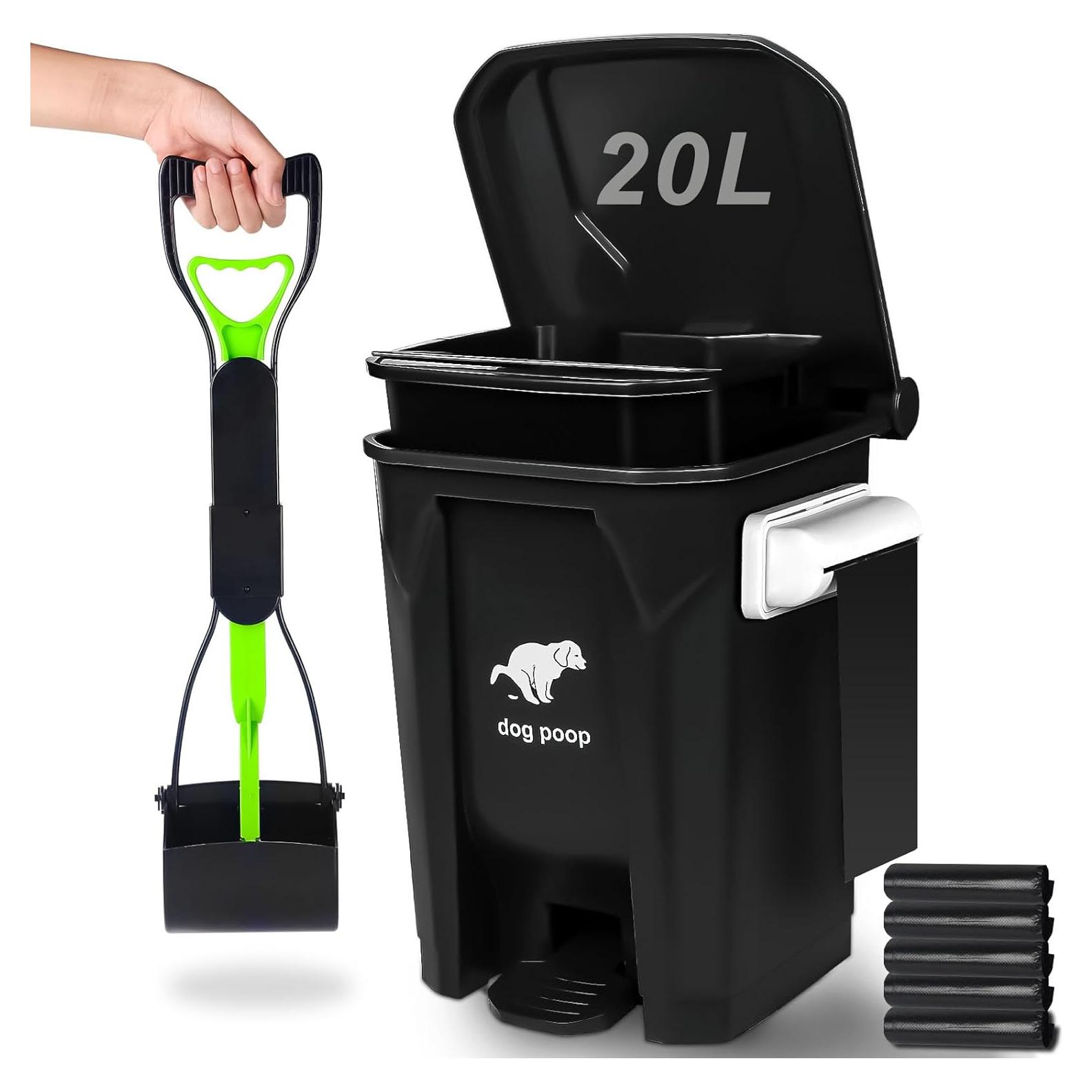 Cubículo de Basura Uppcasir 20L con Recogedor Plegable