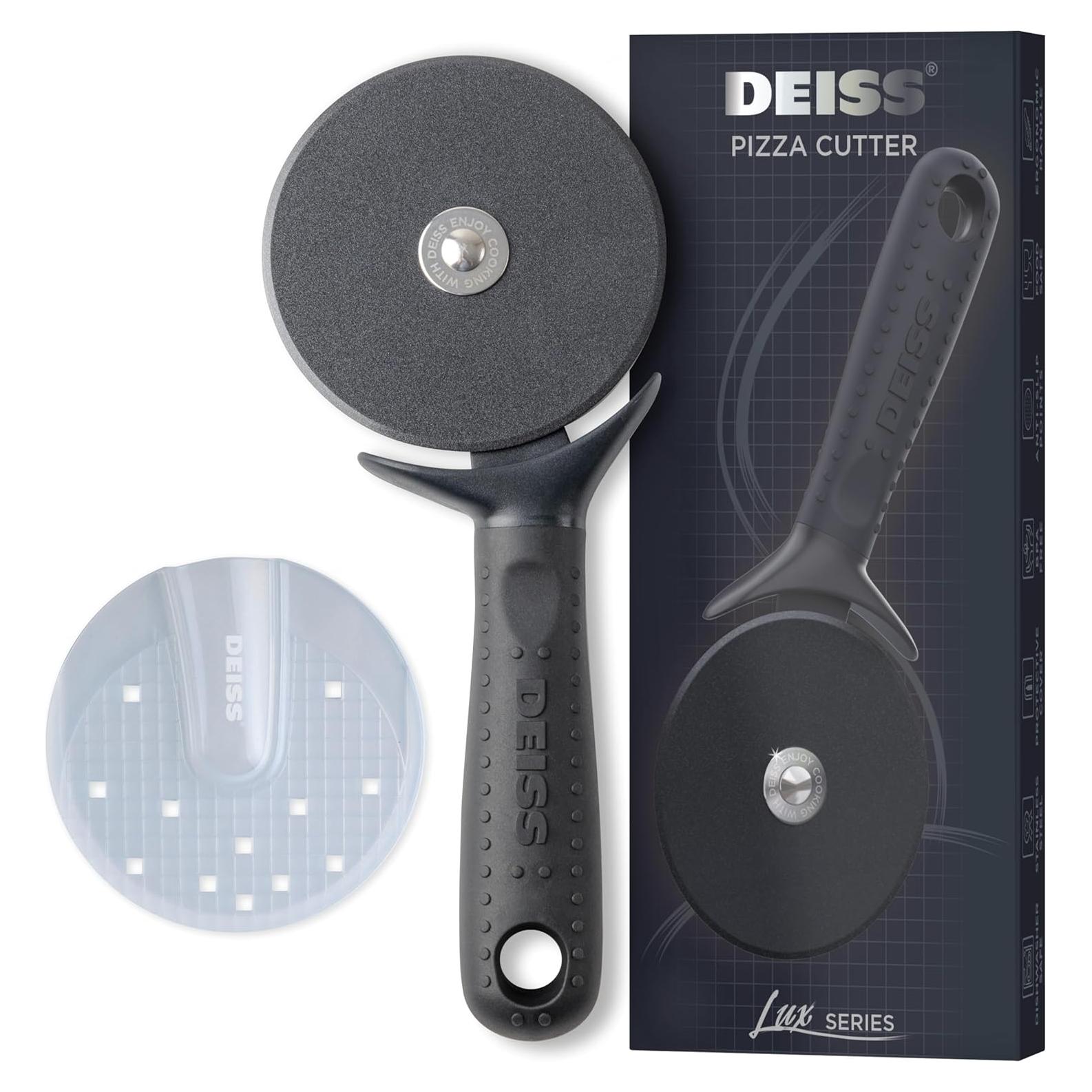 Cortador de Pizza Deiss LUX Acero Inoxidable 22.1x9.7cm Negro