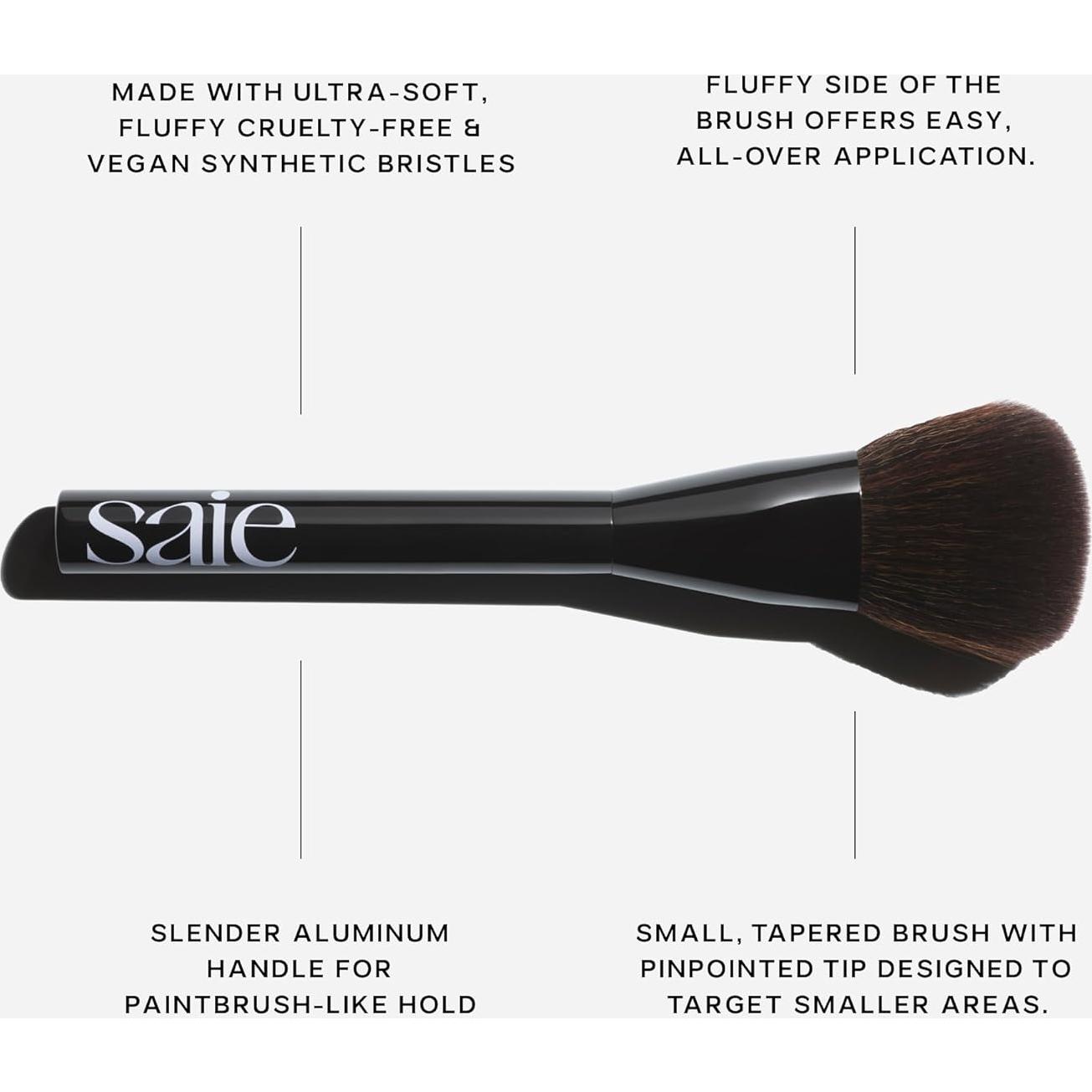 Brocha de Maquillaje Saie para Rubor en Polvo - Cerdas Suaves