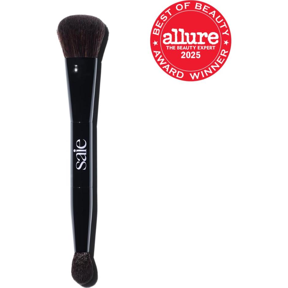 Pincel Doble Saie para Maquillaje - Aplicación Precisa 16.74cm