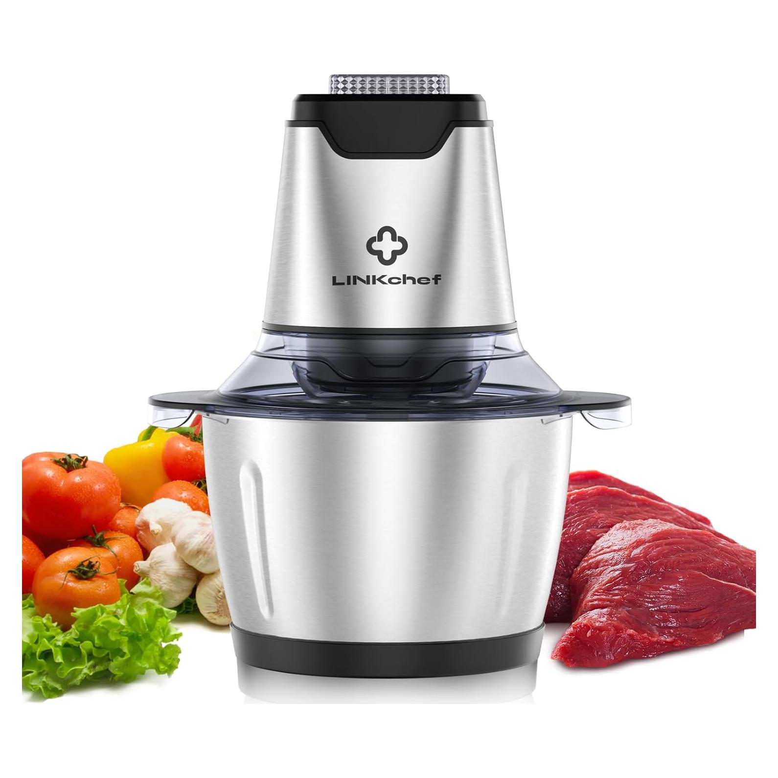 Picadora de Alimentos LINKChef FC5440 1.2L 250W Acero Inoxidable