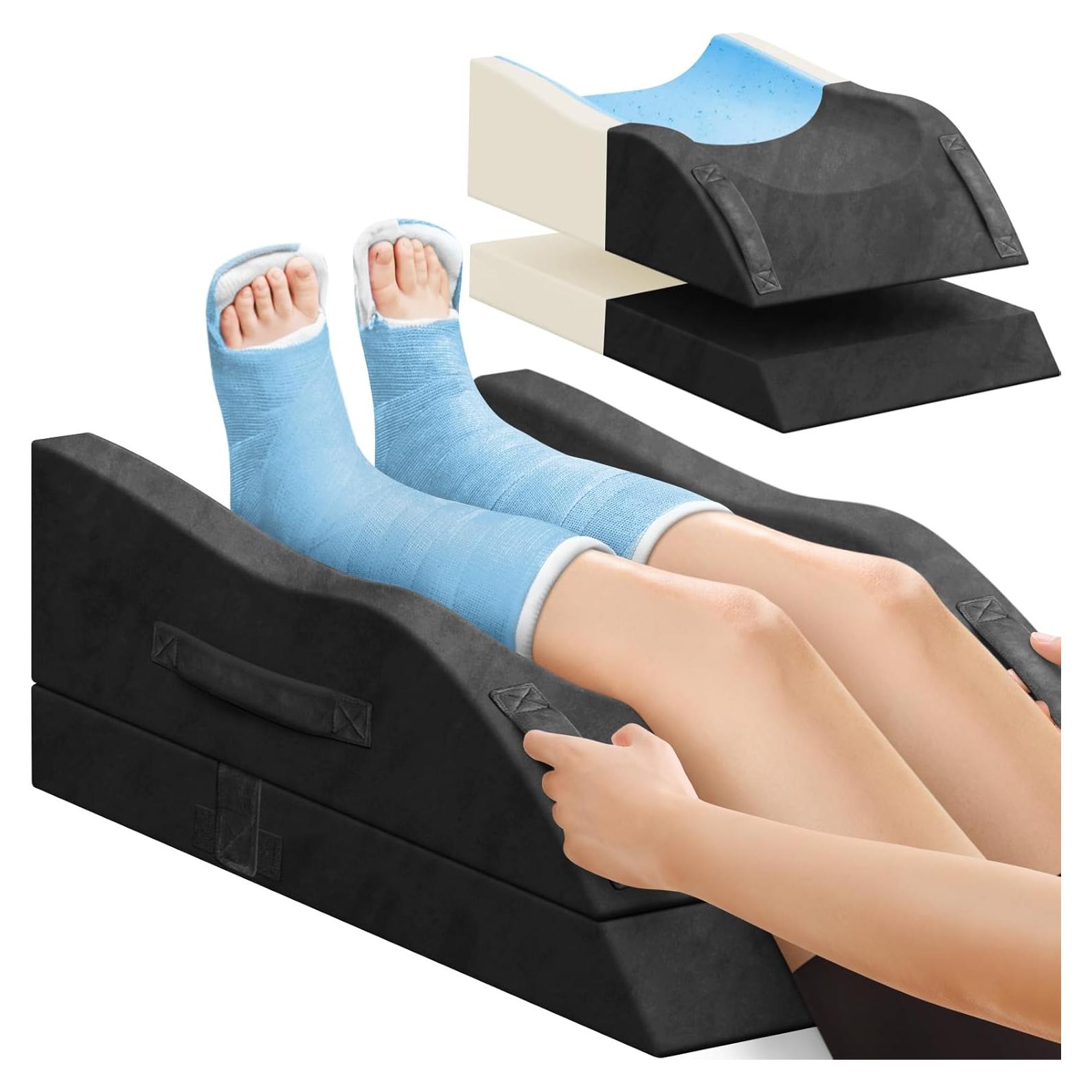 Cojín de Elevación de Pierna Doble TranquilRelax Ajustable 16-23 cm