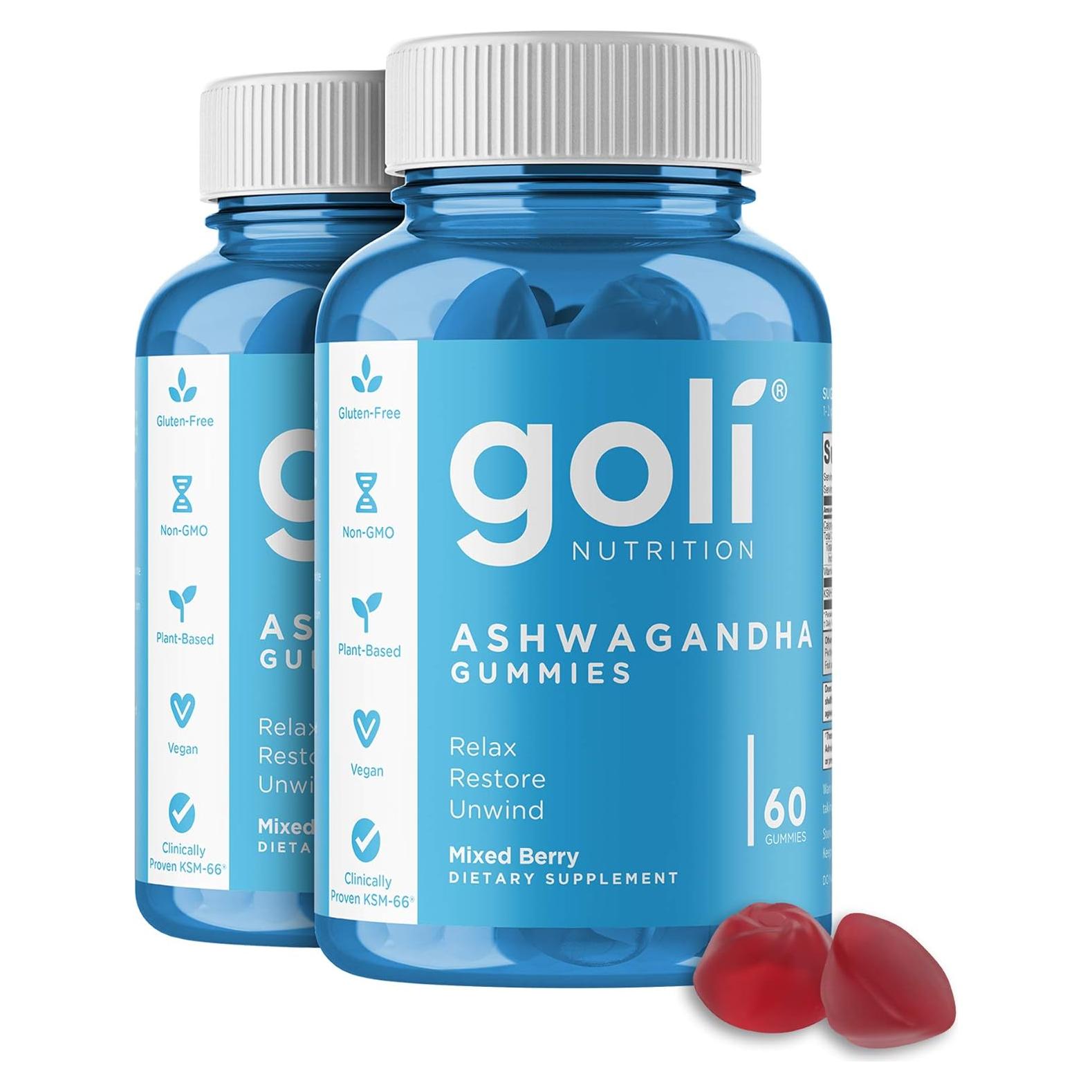 Goli Ashwagandha Gummy 120 Unidades Frutos Mixtos Vegano