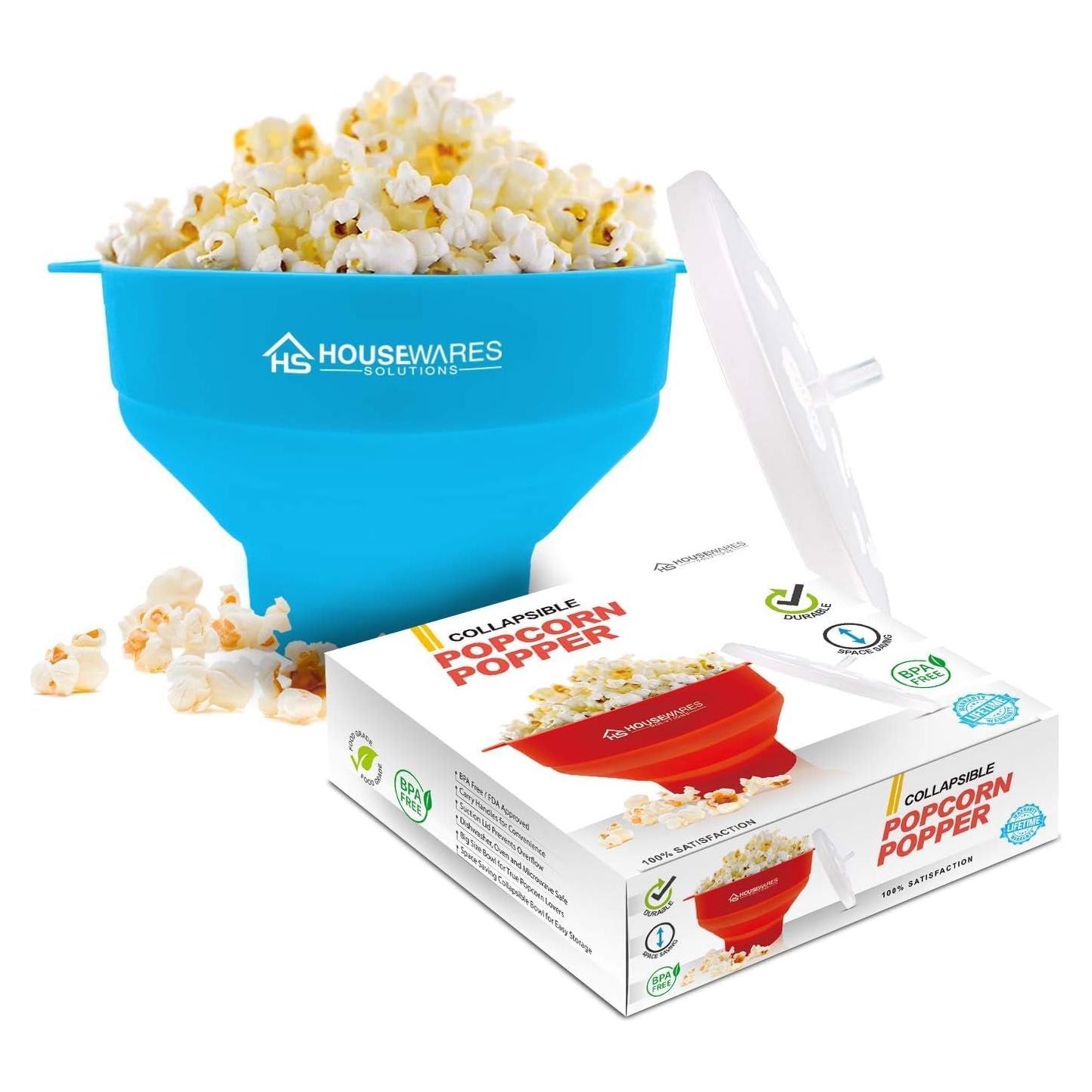 Tazón de Palomitas de Maíz BRENSTEN Silicona Colapsable 360g