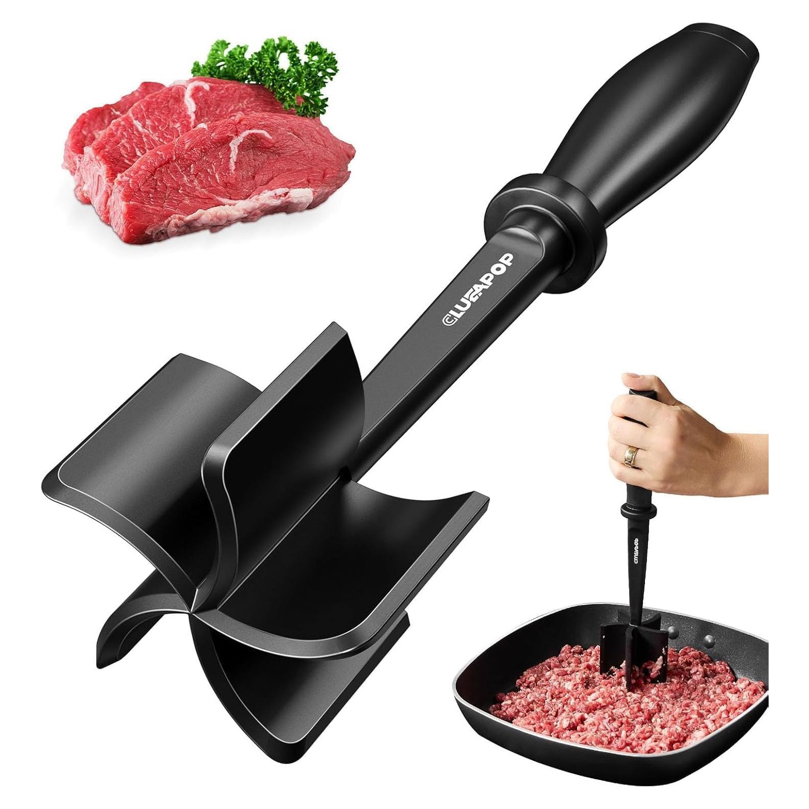 Picador de Carne CLUEAPOP - Aplastador Antiadherente 28cm