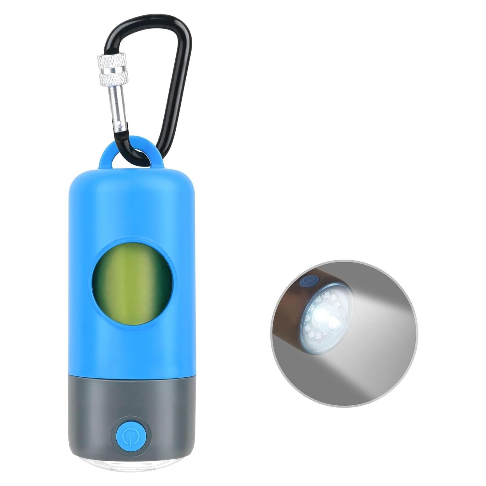 Dispensador de Bolsas para Excremento de Perros Novkin con Linterna