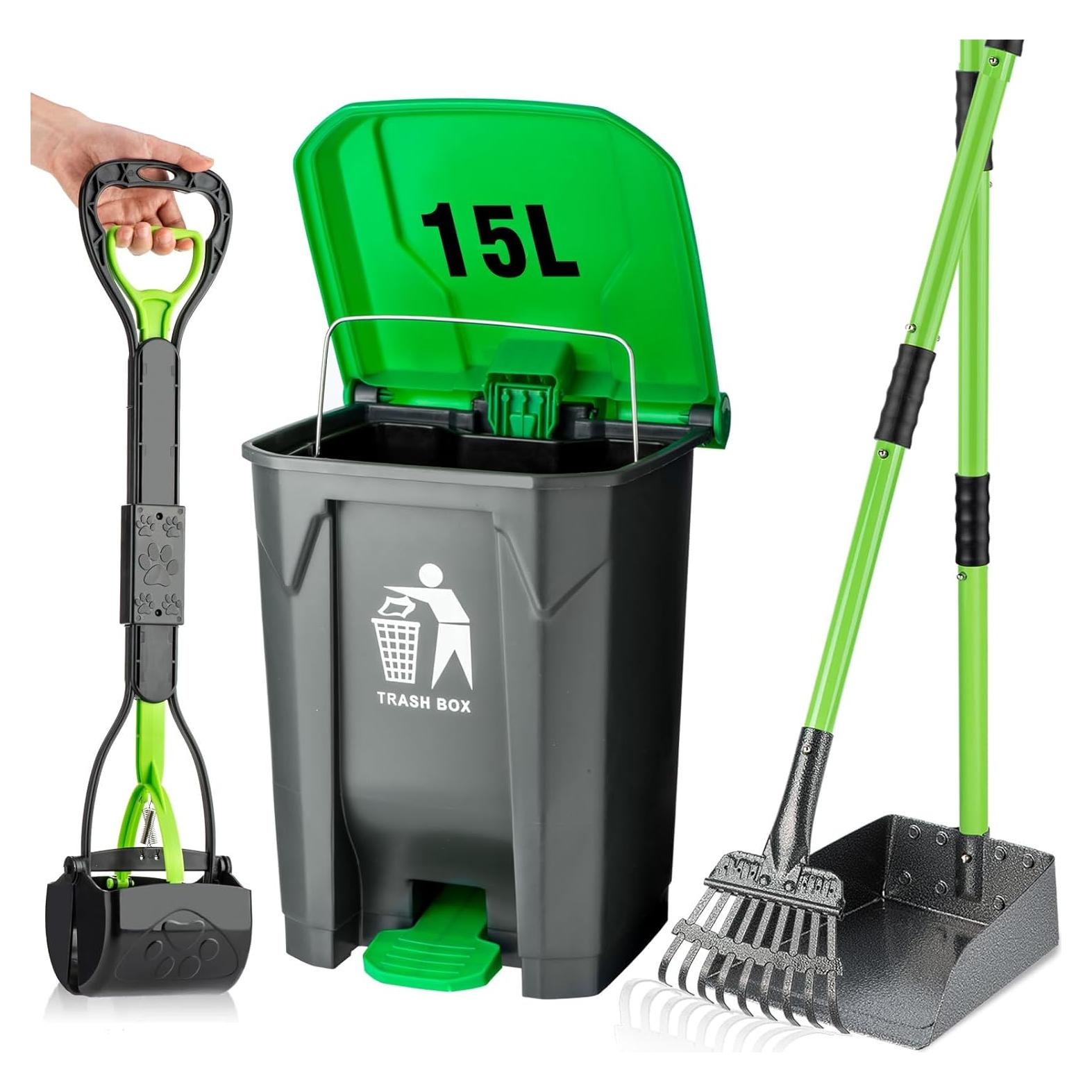 Conjunto Recolector Excremento MXF 15L con Bandeja y Rastrillo