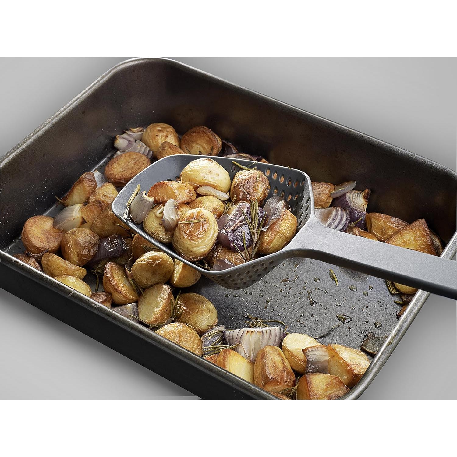 Colador Cuchara Drenadora Joseph Joseph Scoop Plus Grande Negro