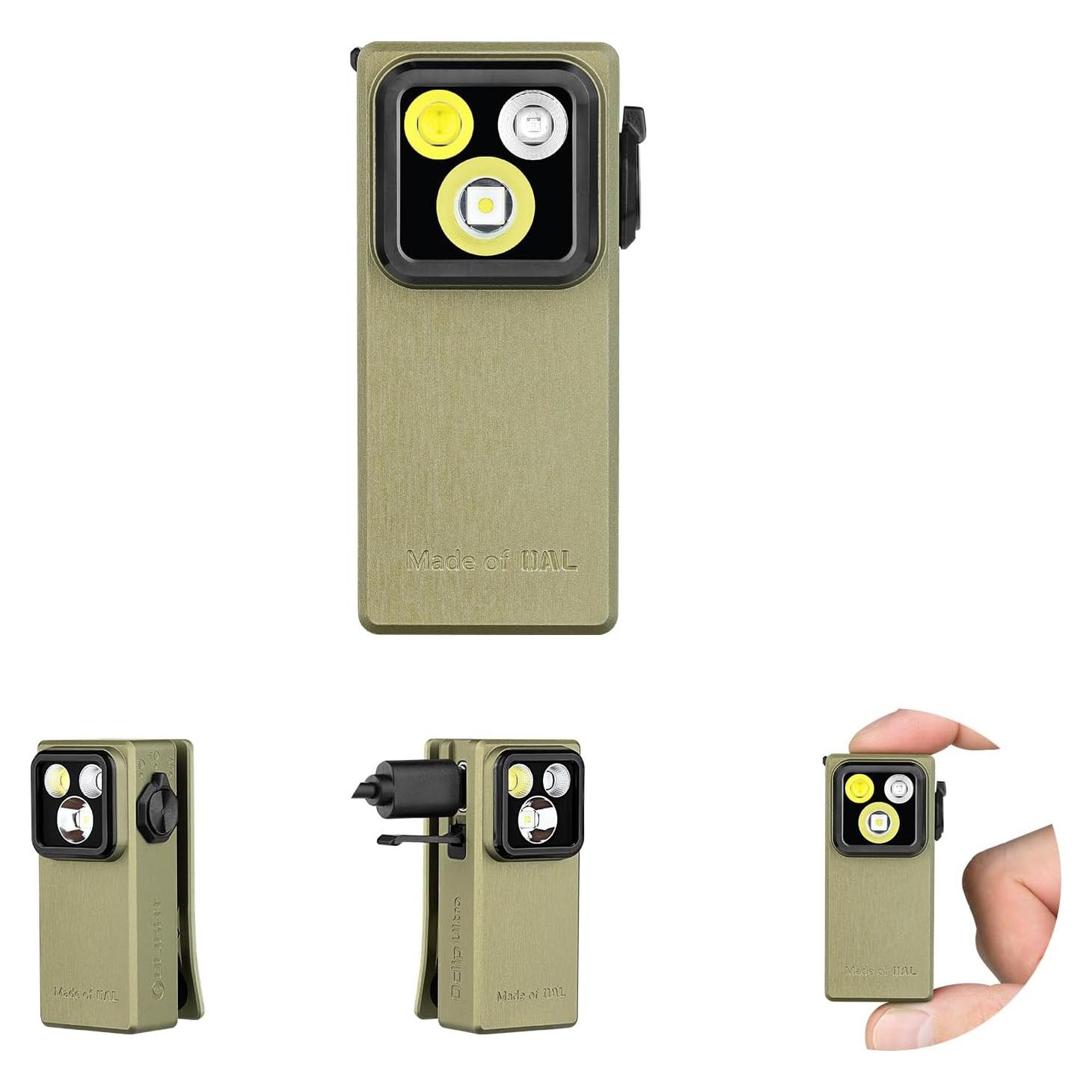 Linterna EDC OLIGHT Oclip Ultra 530 Lúmenes Recargable Verde