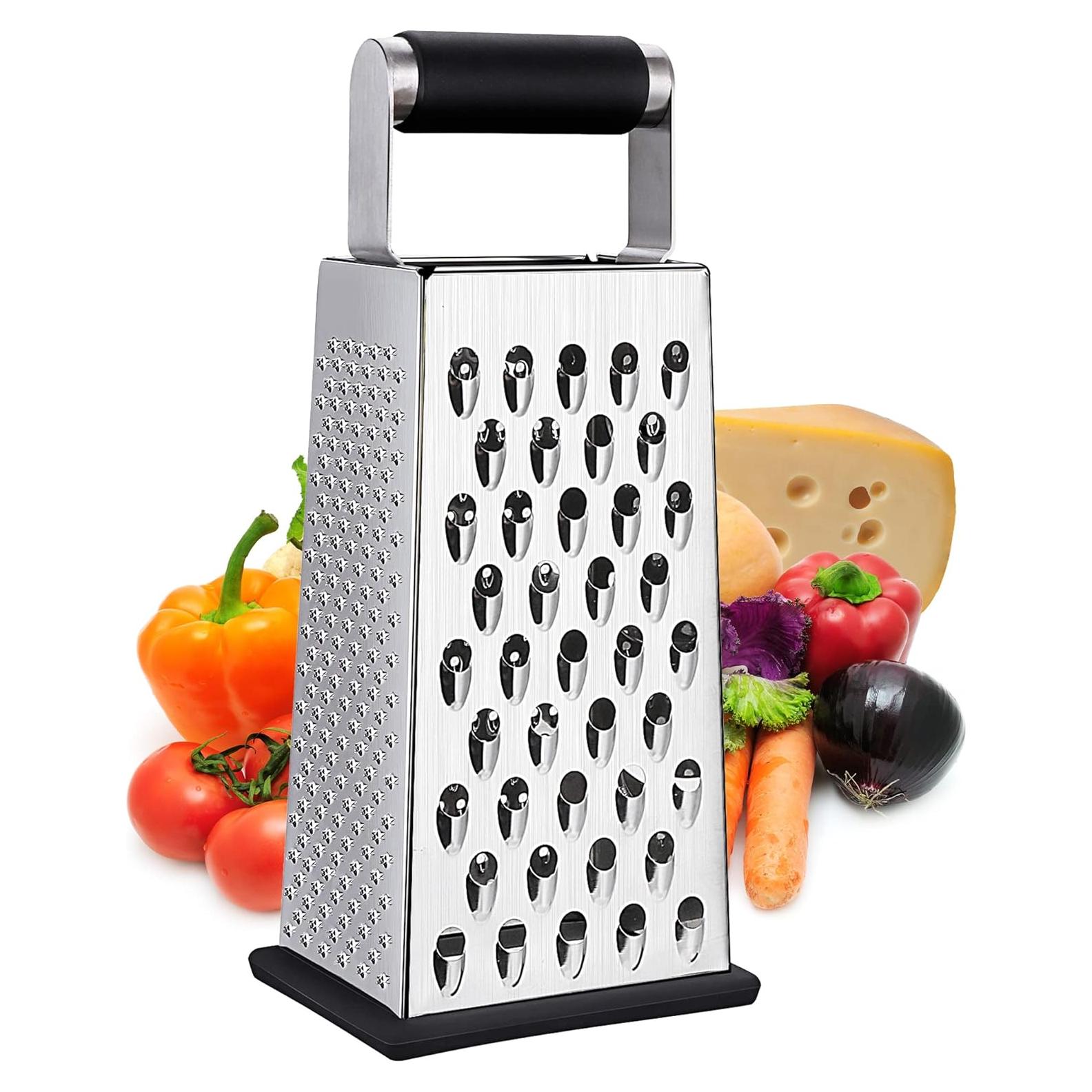 Rallador de Queso Kaishun 4 en 1 Acero Inoxidable