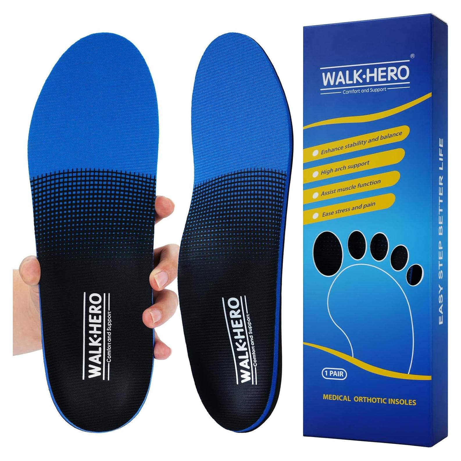 Plantillas Ortopédicas WALKHERO para Fascitis Plantar - Azul