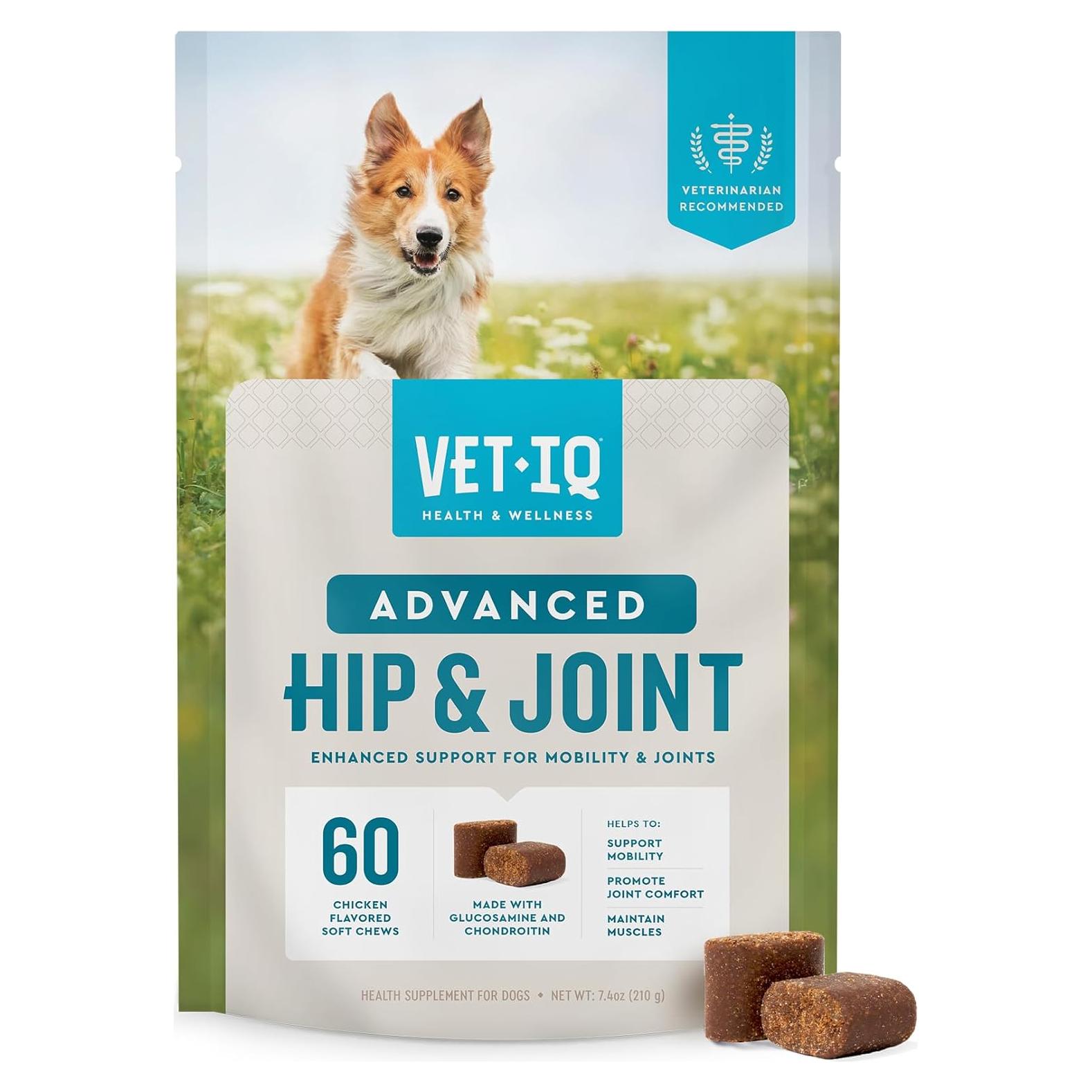 VetIQ Advanced Hip & Joint para Perros Sabor Pollo 60 Unidades